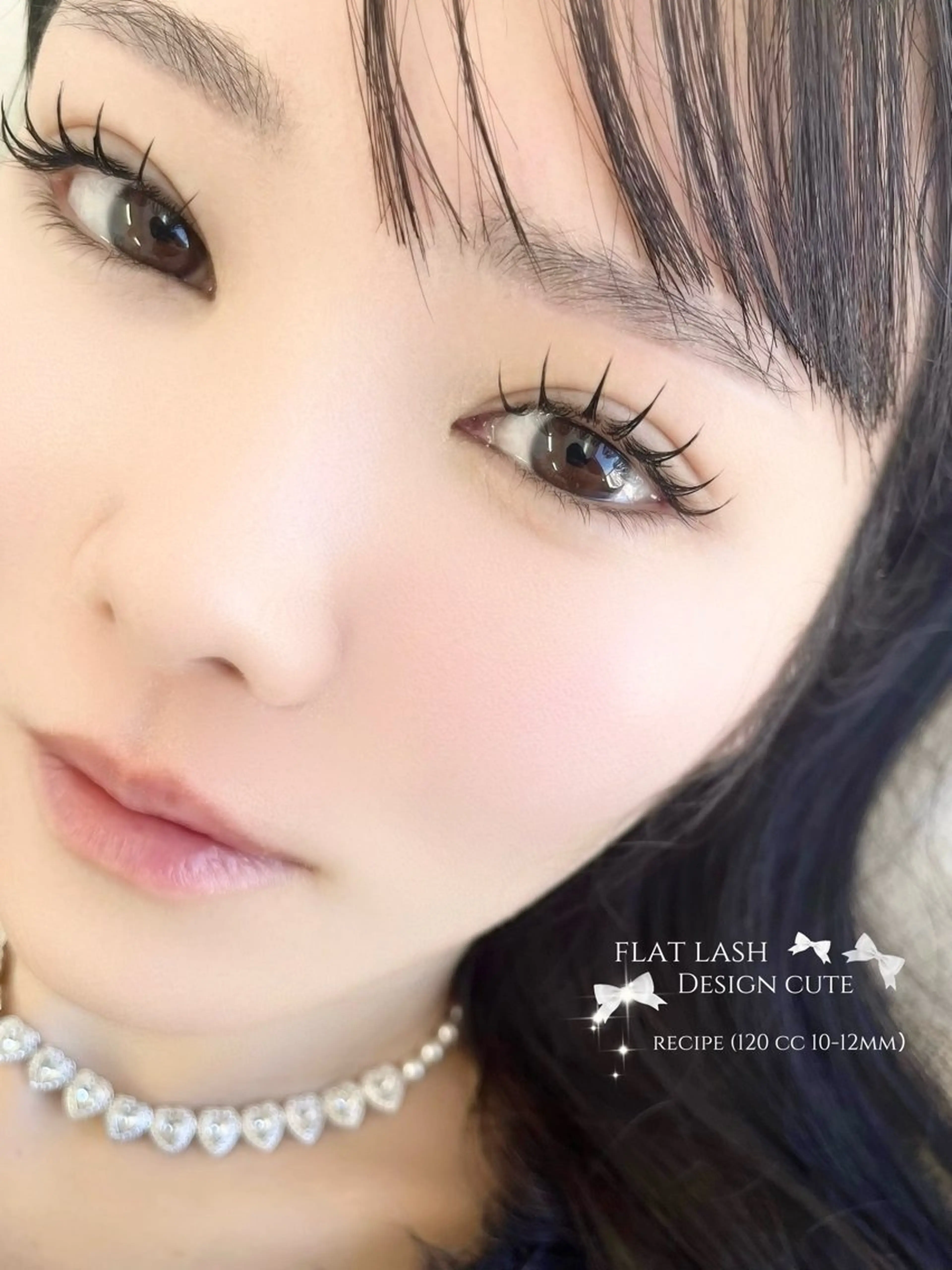 マツエク・マツパ 束感まつ毛 フラットラッシュ マツエク 佐藤 実優のマツエク・マツパデザイン