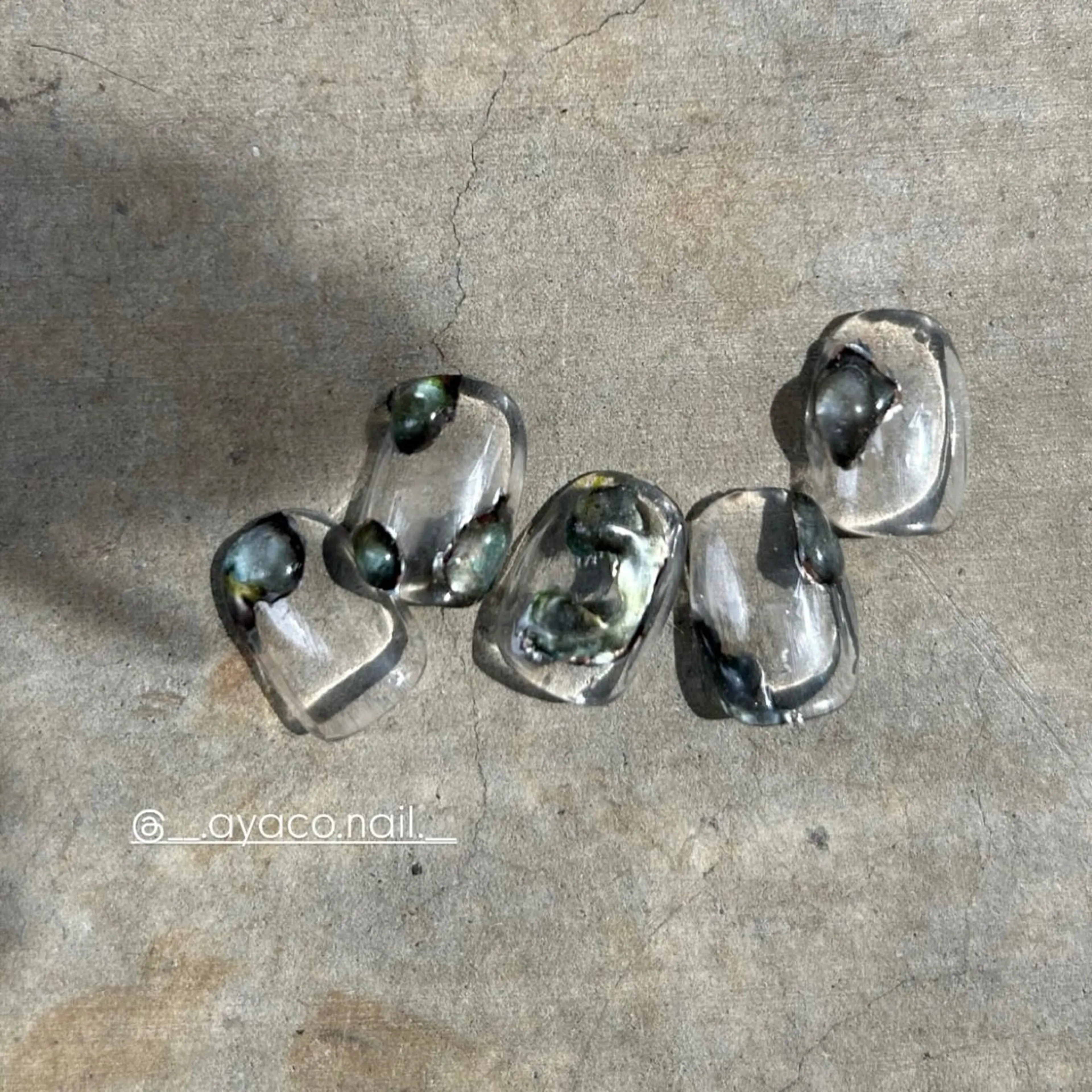 ネイル クリアネイル conq所属・ayaco 西荻窪꙳ 吉祥寺 conqのネイルデザイン