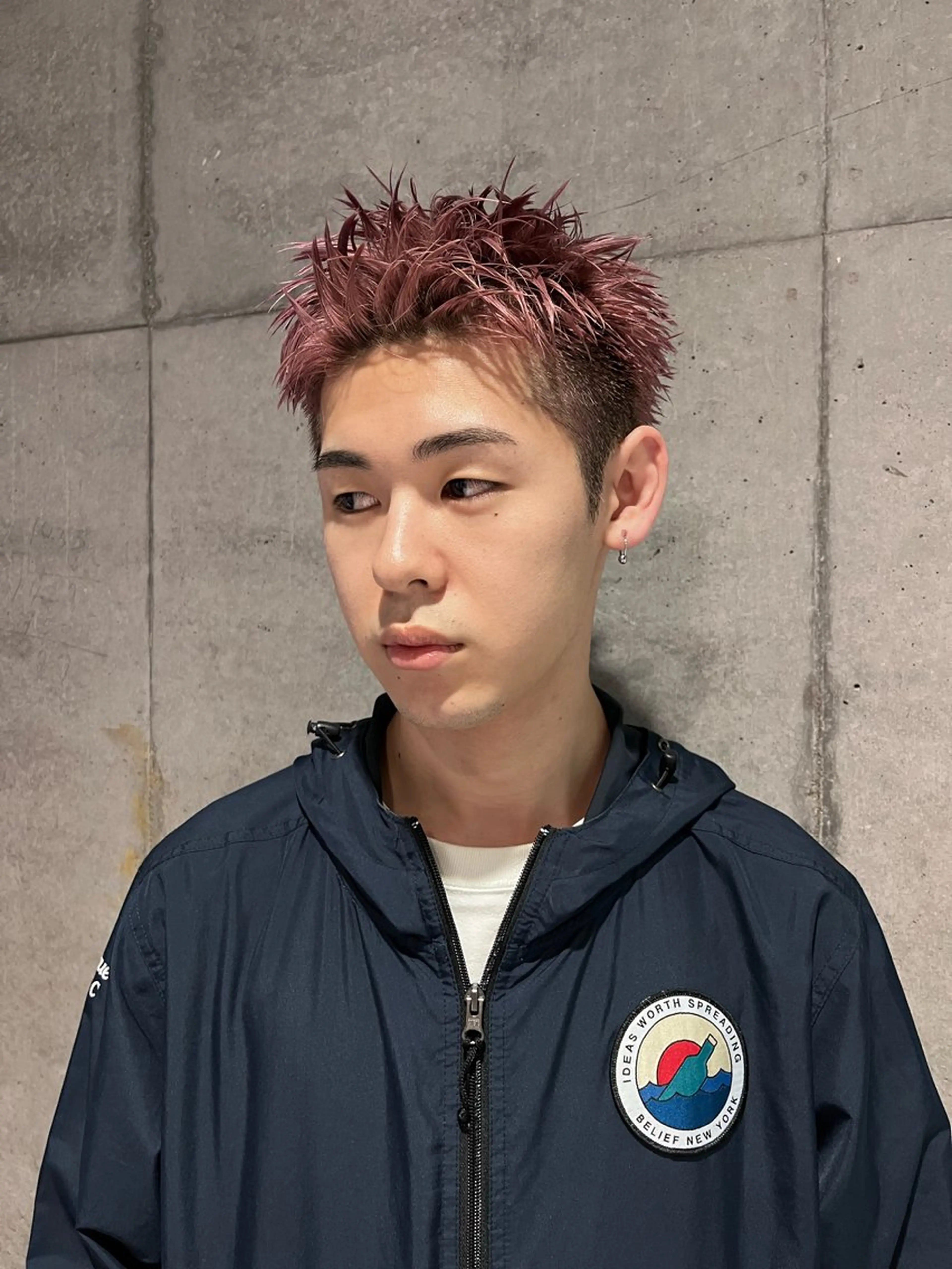 カラー メンズ メンズブリーチ ブリーチ ピンクカラー cime所属・小林実愛/ ハイトーン/心斎橋/のヘアスタイル