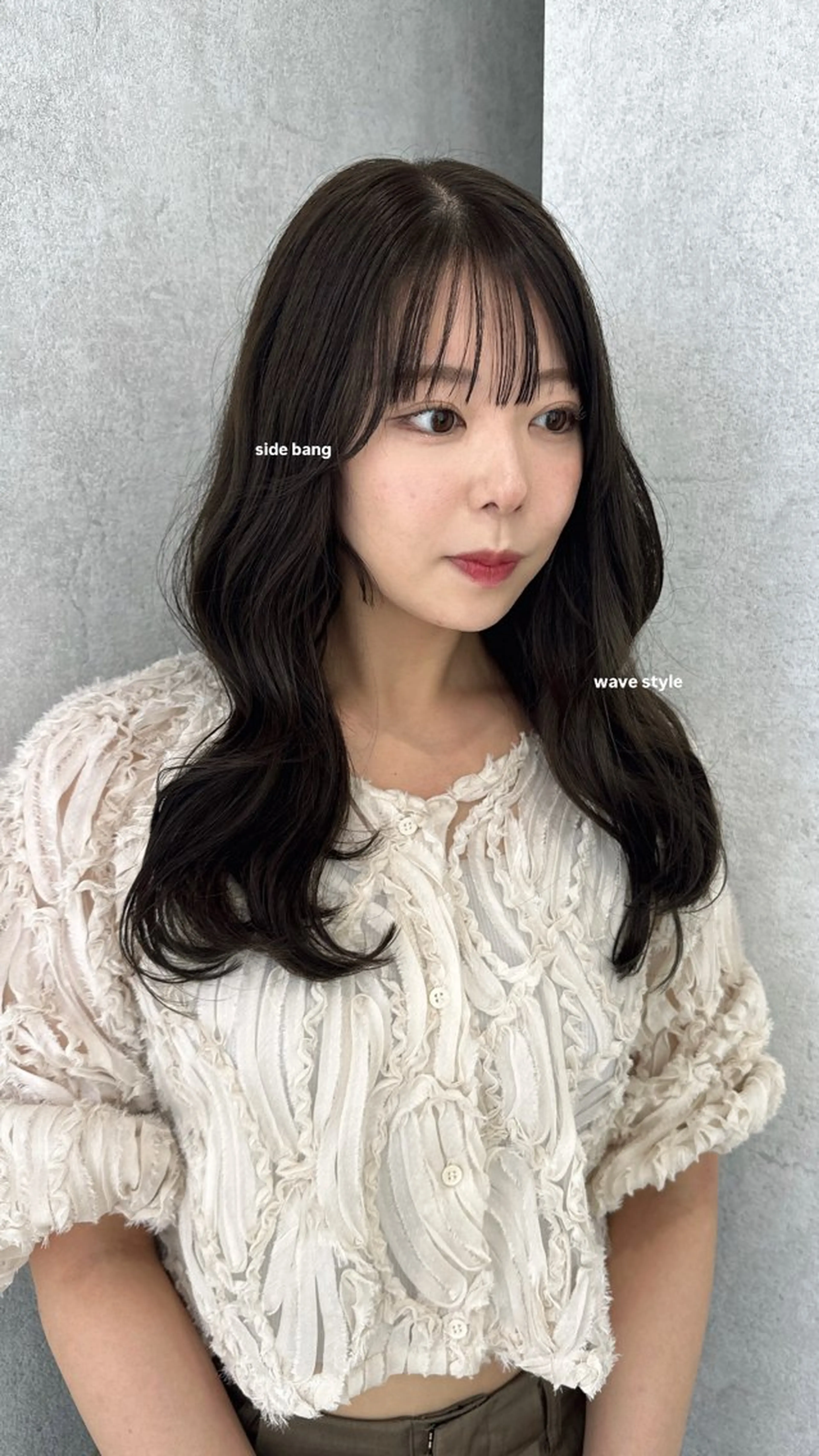 ロング カラー カット ヘアカラー トリートメント v-lab studio所属・韓国レイヤーカット/ 艶カラー/ noaのヘアスタイル