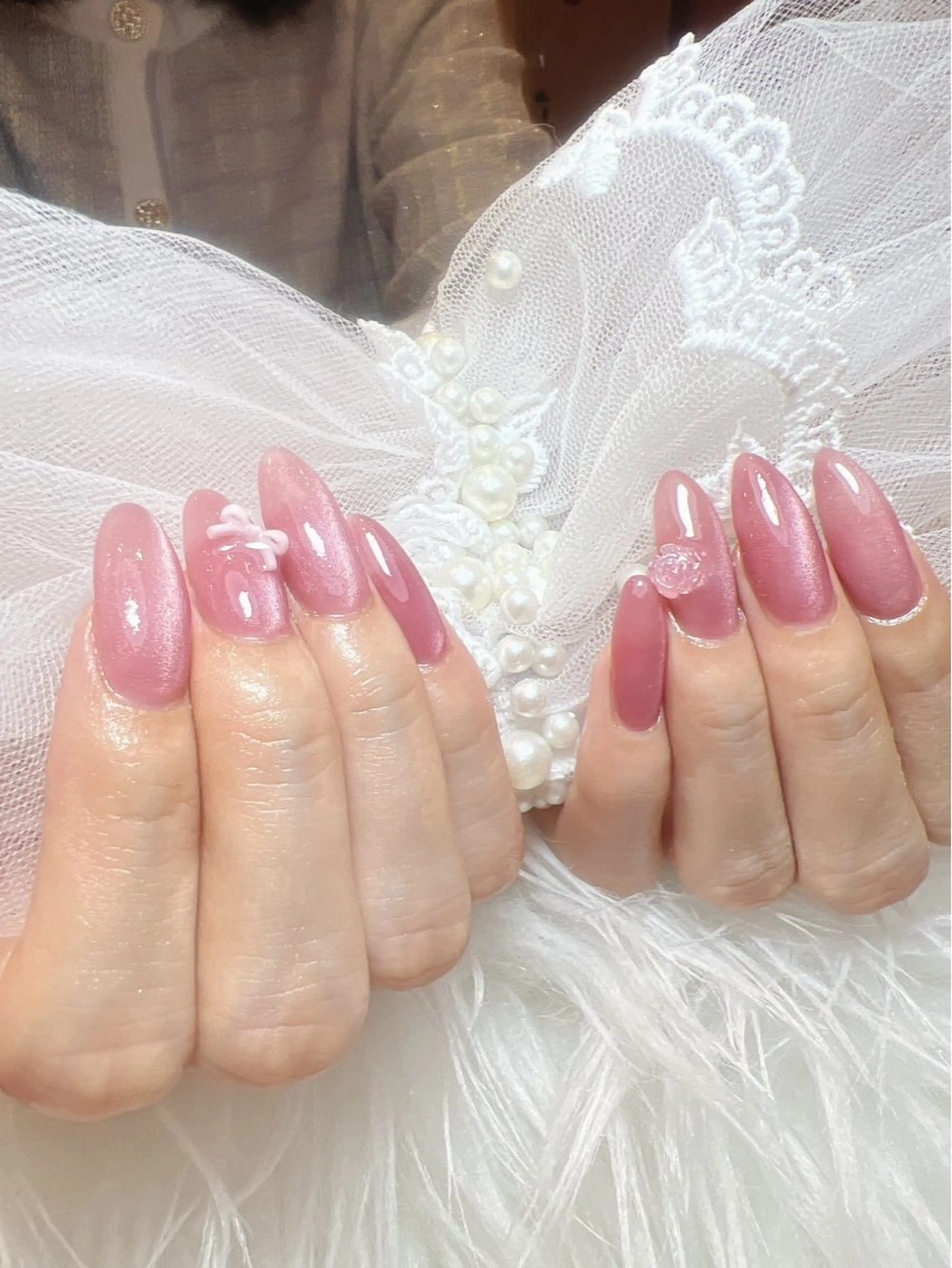 ネイル マグネットネイル ハンドネイル LIB VALLA Yuri🍭🖤のネイルデザイン