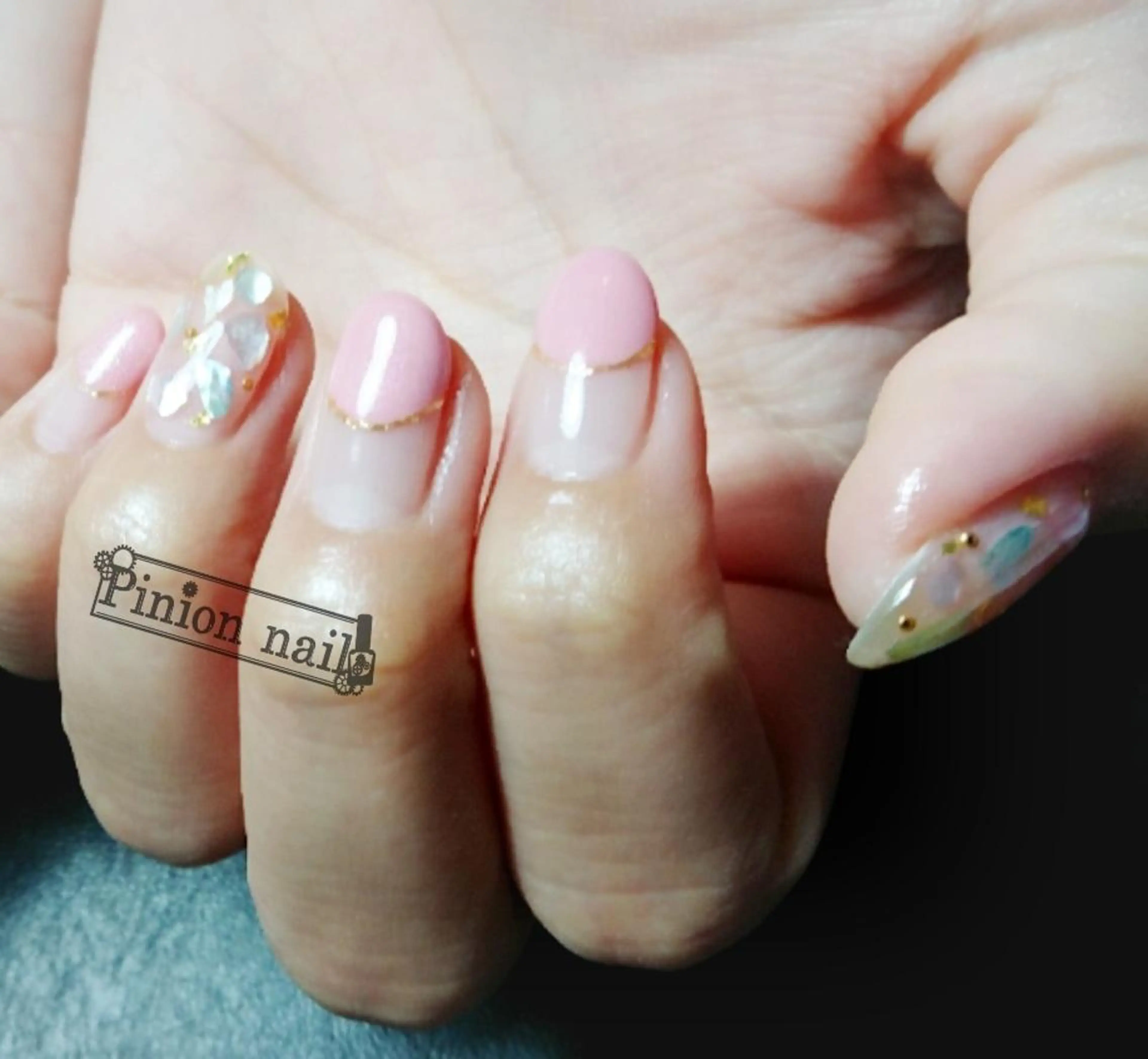 ネイル アートネイル フレンチネイル 【推し活応援サロン】 Mea nuiのネイルデザイン