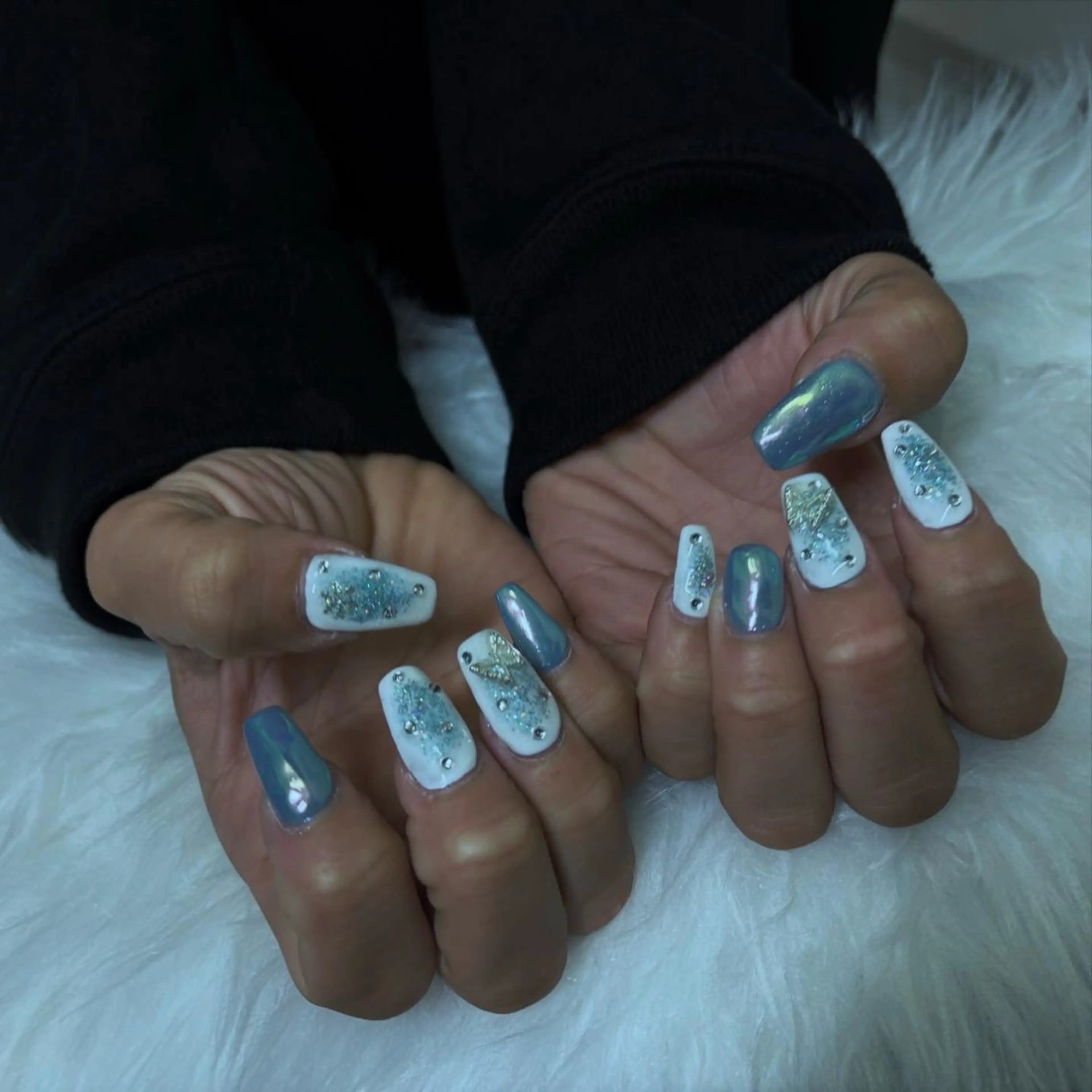 ネイル 長さ出し 持ち込み ハンドネイル Vante梅田店所属・vante_aimi .パラジェル取扱店のネイルデザイン