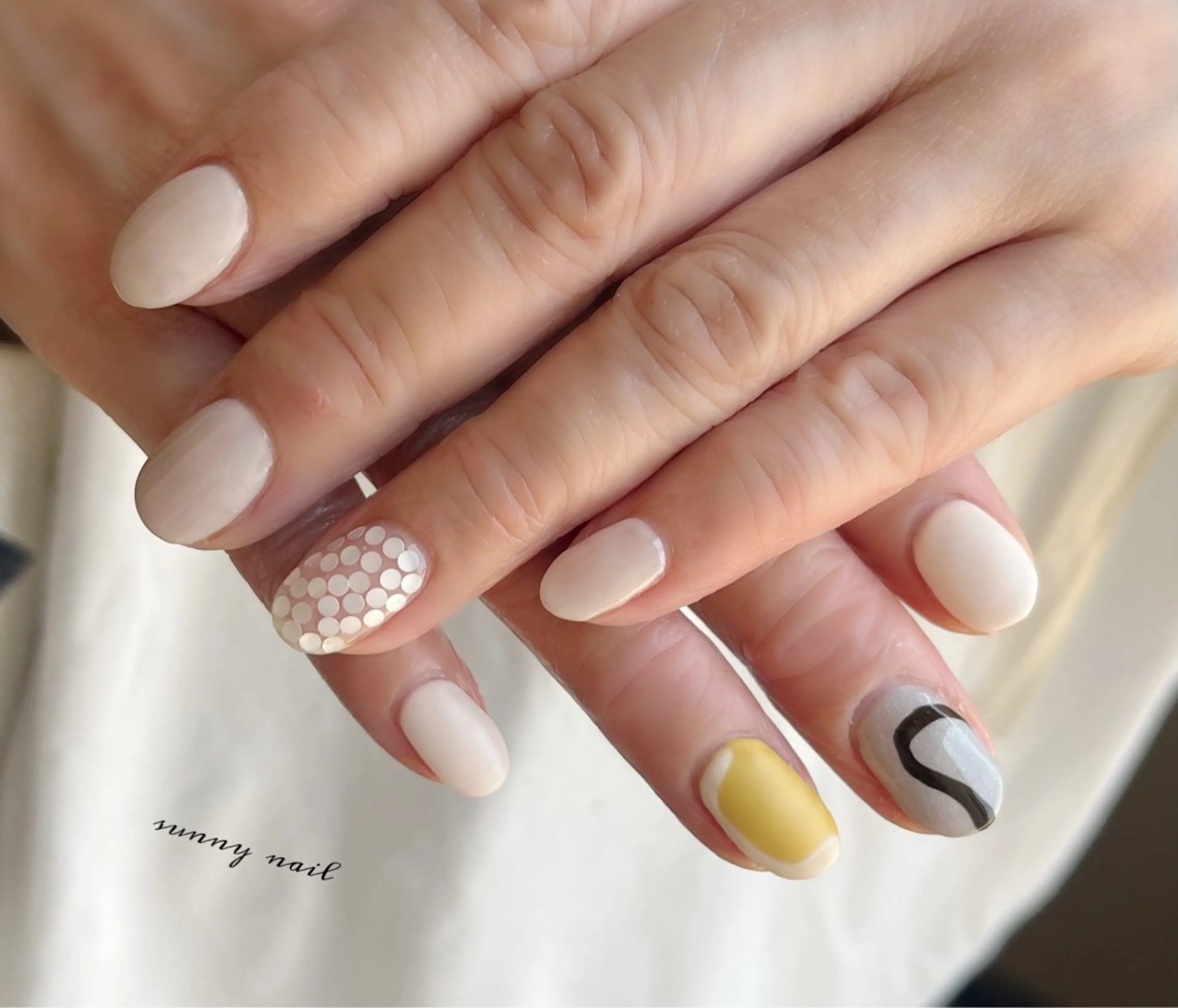 ネイル ジェルネイル ニュアンスネイル パラジェル シンプルネイル sunny nailのネイルデザイン