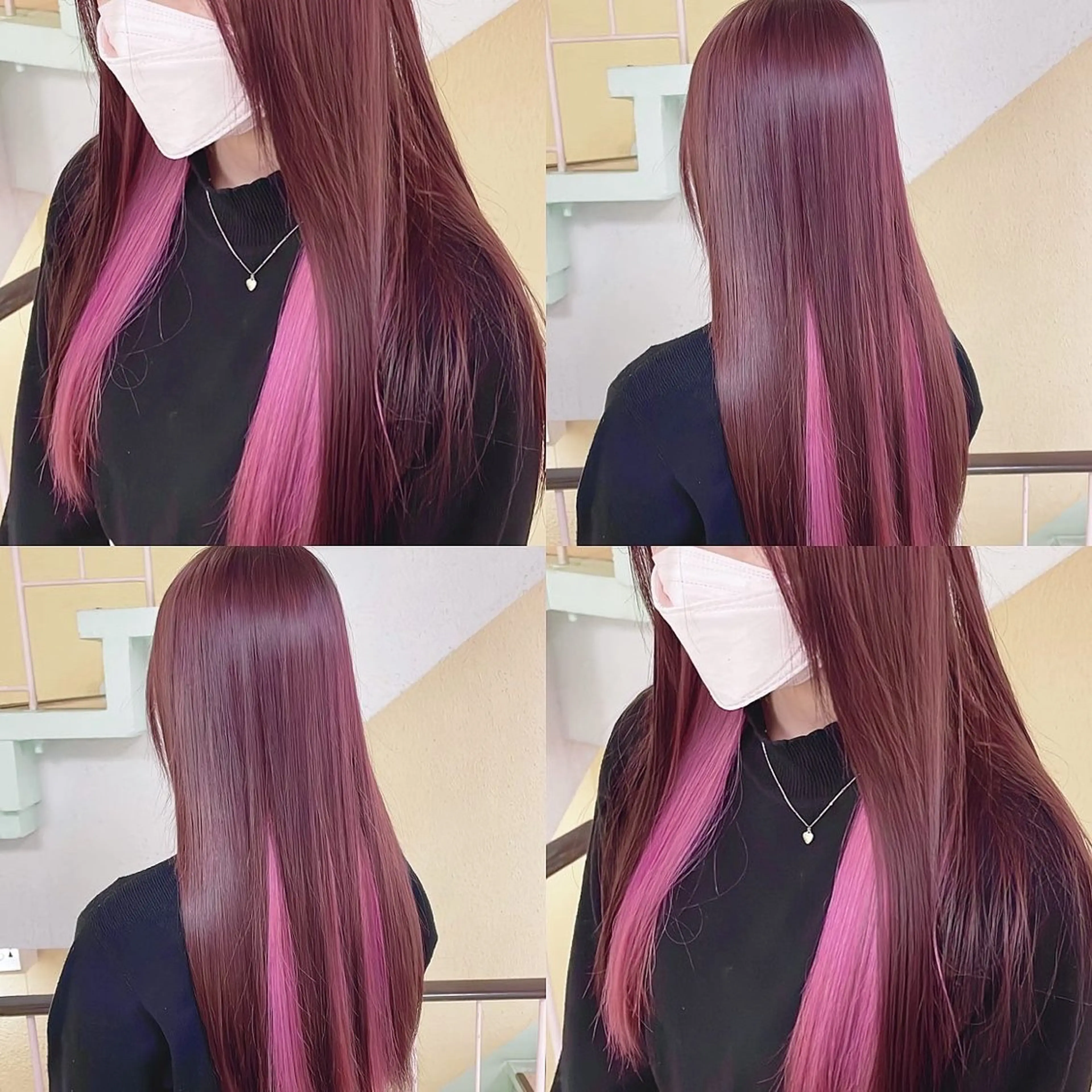 カラー ヘアカラー トリートメント 渋谷:インナーカラー ／🍒エリカ🍒のヘアスタイル