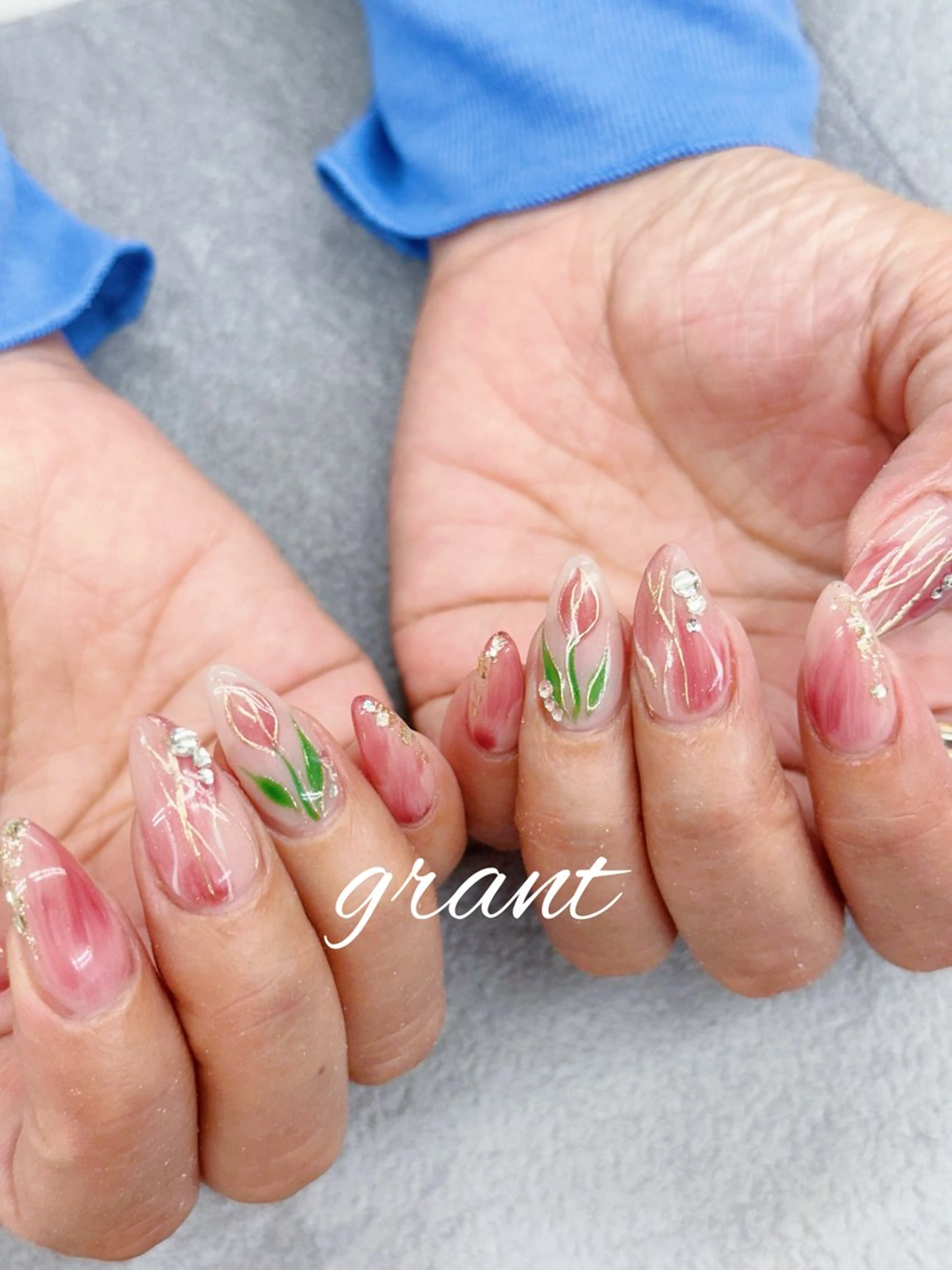 ネイル 春ネイル ハンドネイル nail salon grant所属・nailsalon grantのネイルデザイン