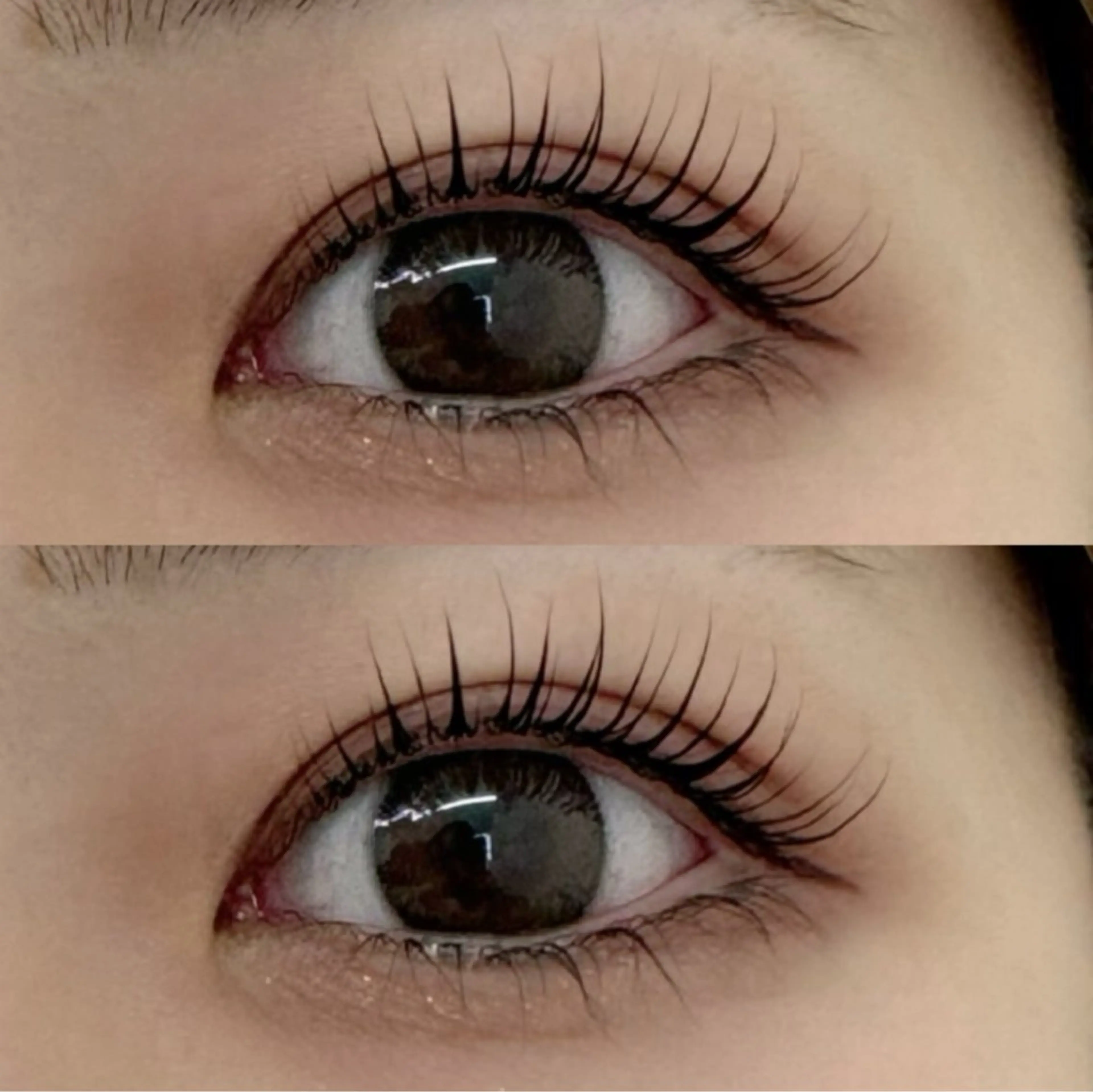 マツエク・マツパ 束感まつ毛 フラットラッシュ 韓国風マツエク ナチュラル パリジェンヌラッシュリフト CLUTCH江坂 こんどうのマツエク・マツパデザイン