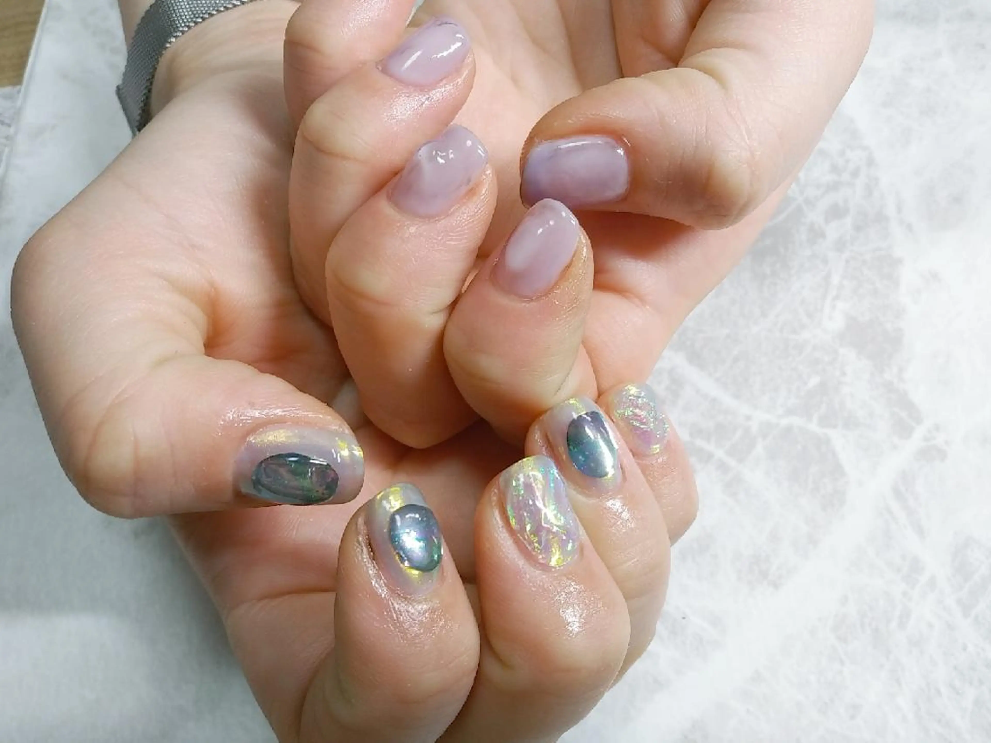 ネイル 氷ネイル・うるうるネイル Lupinus所属・Lupinus ルピナスのネイルデザイン