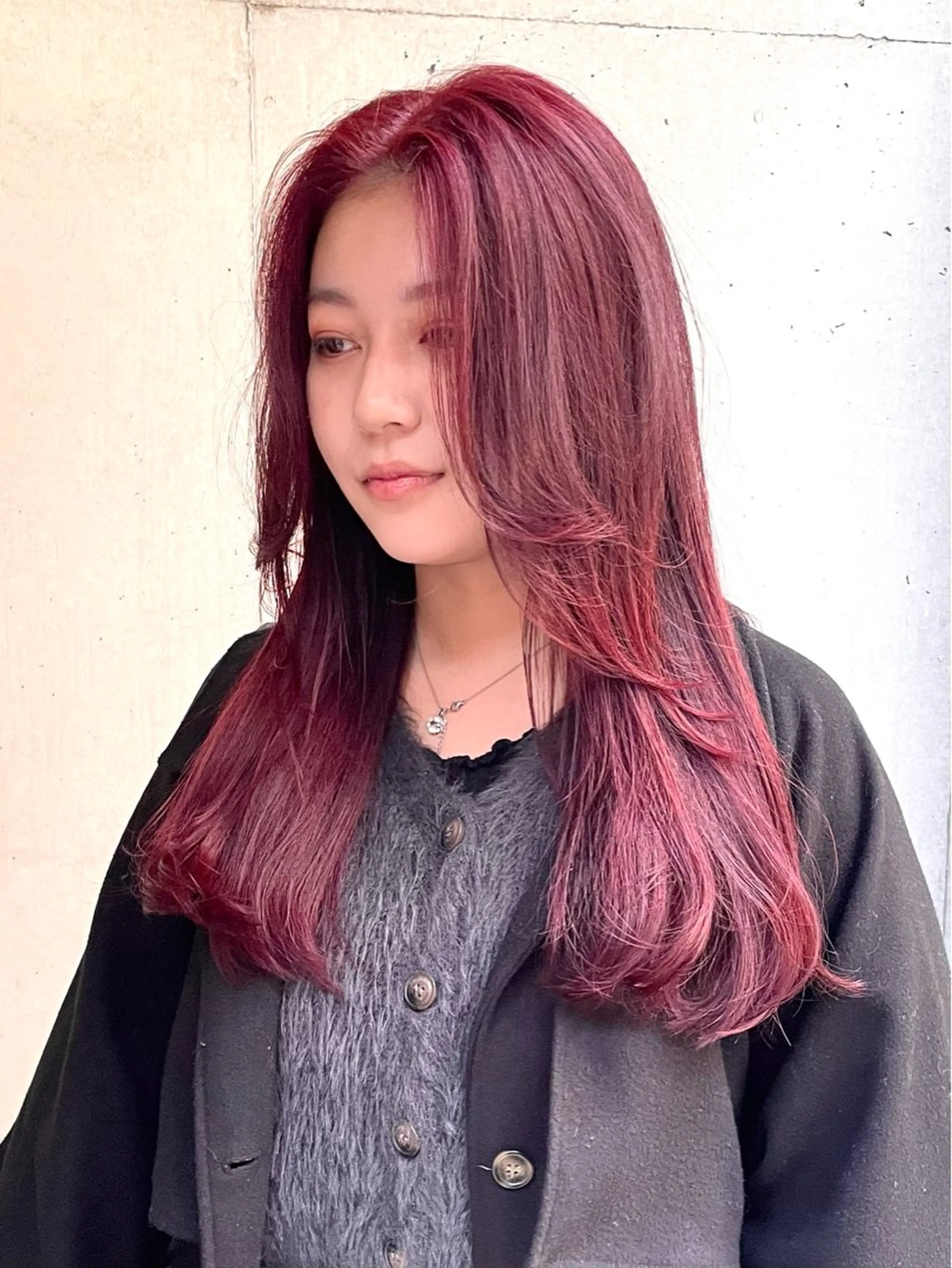 ロング カラー ヘアカラー トリートメント SHO 👻原宿 /艶カラーのヘアスタイル