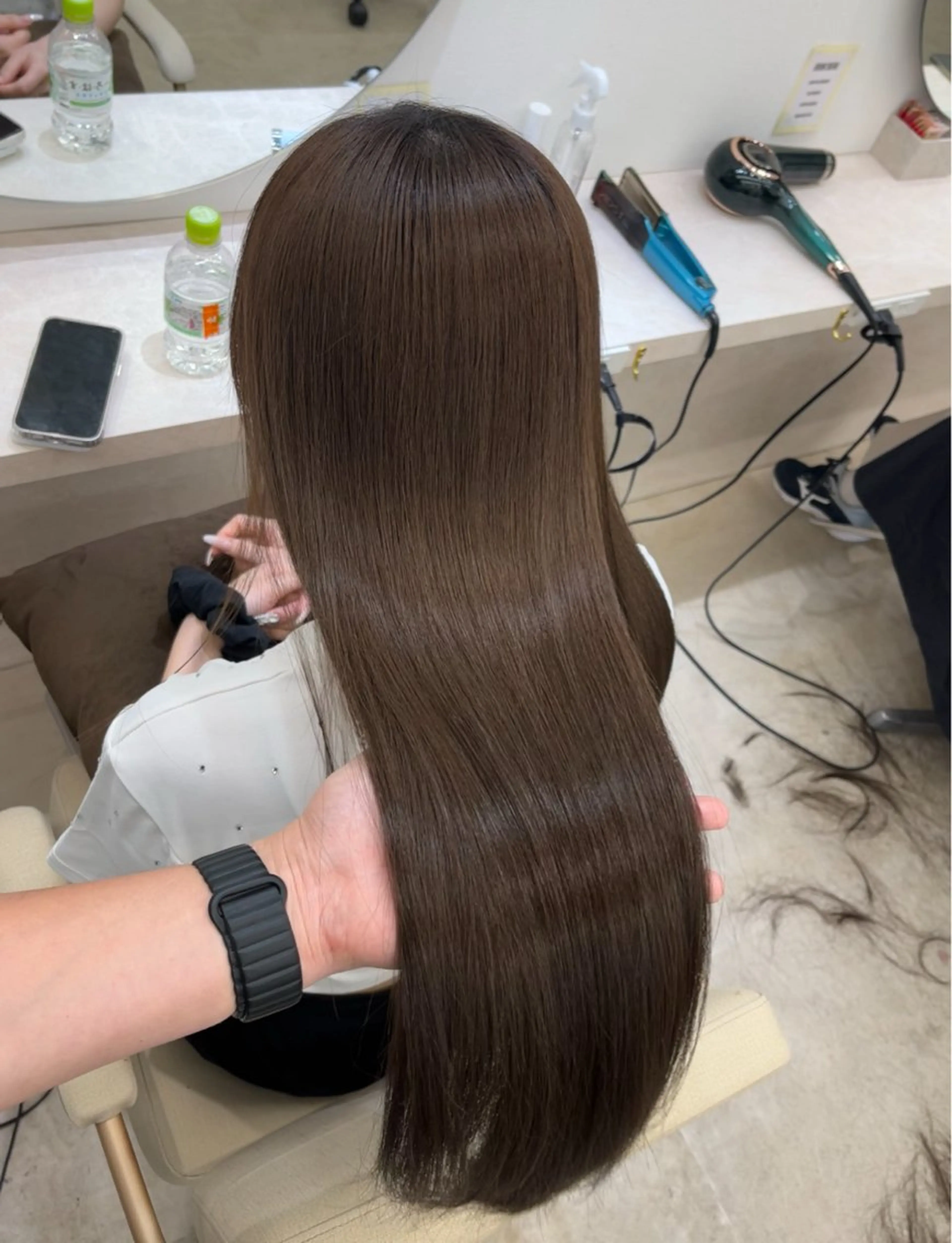 ロング カット ヘアカラー 縮毛矯正 トリートメント 髪質改善/縮毛矯正 梅田茶屋町/西尾祐作のヘアスタイル