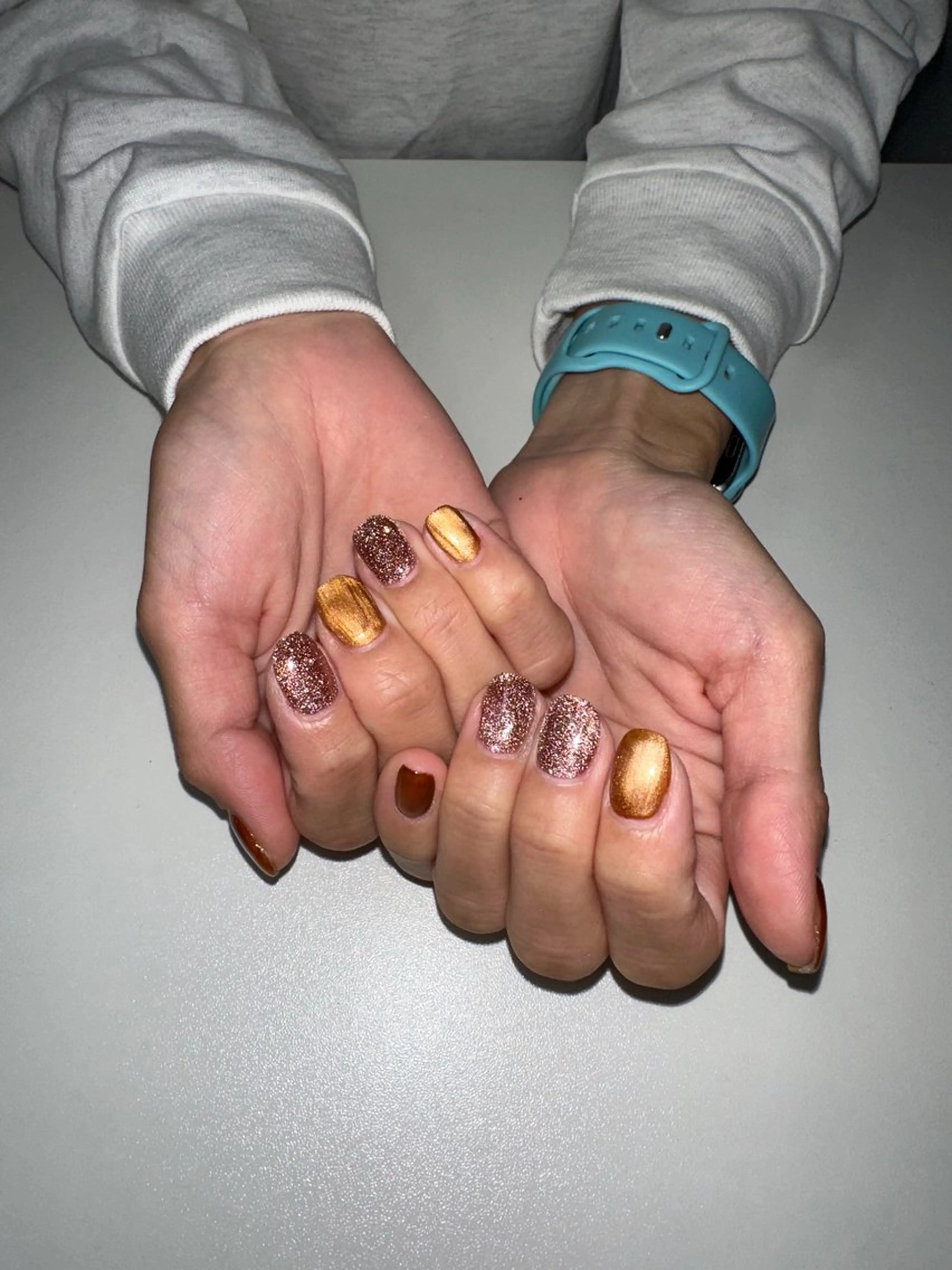 ネイル フラッシュネイル フラッシュマグ マグネットネイル ハンドネイル NAIL SALON LUEURのネイルデザイン