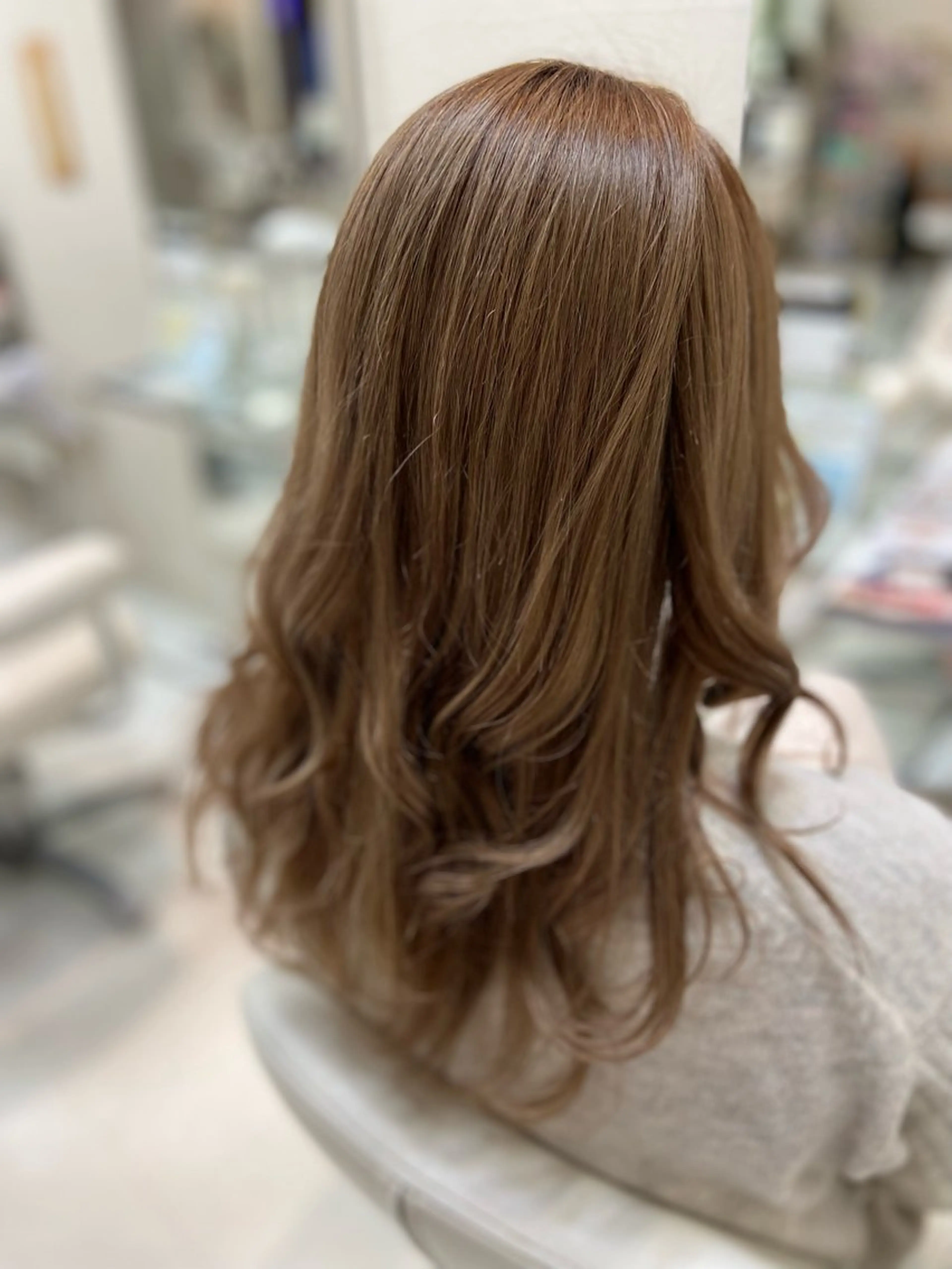 ロング カラー ヘアカラー トリートメント 菊地 美憂のヘアスタイル