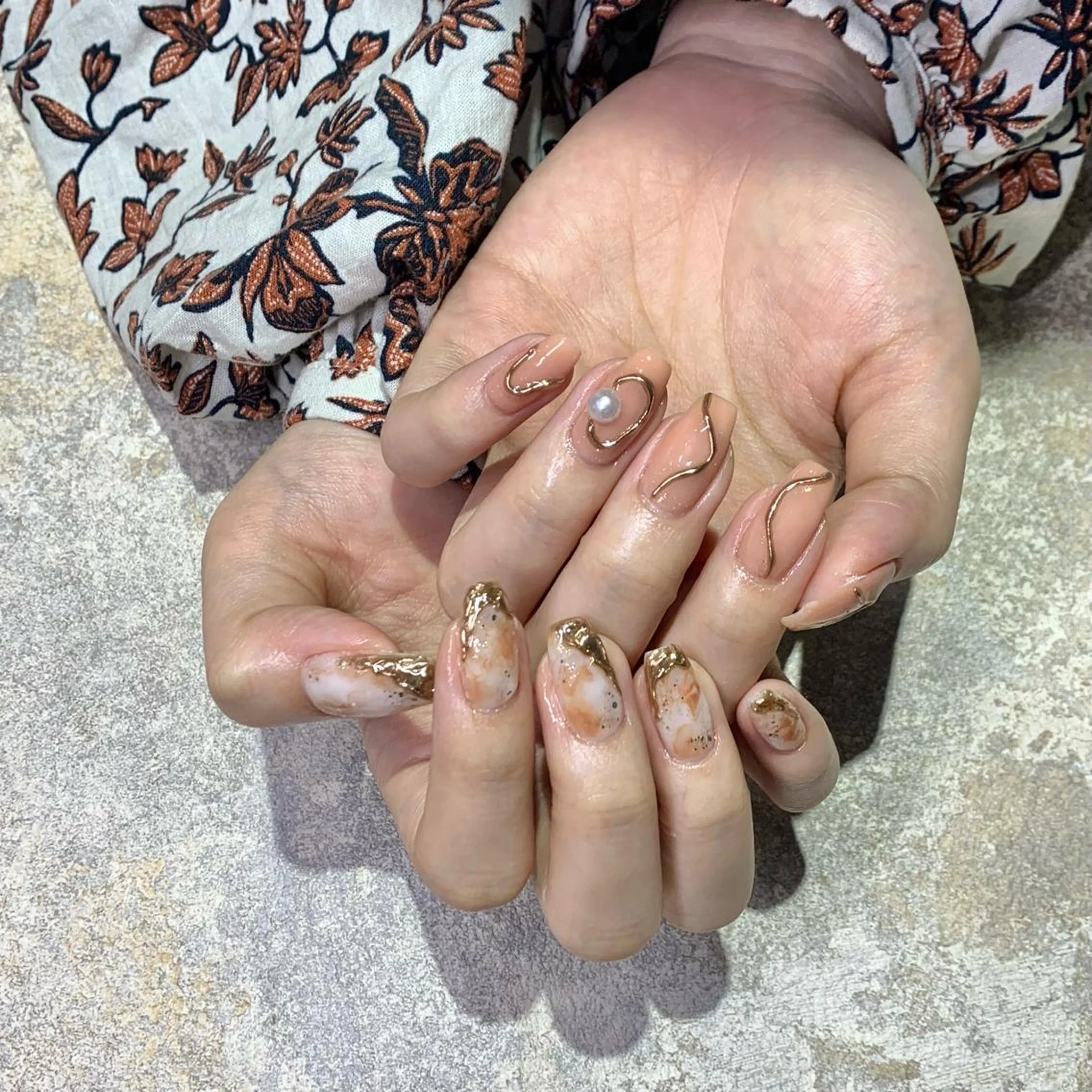 オフ有ジェルアートつけ放題の写真