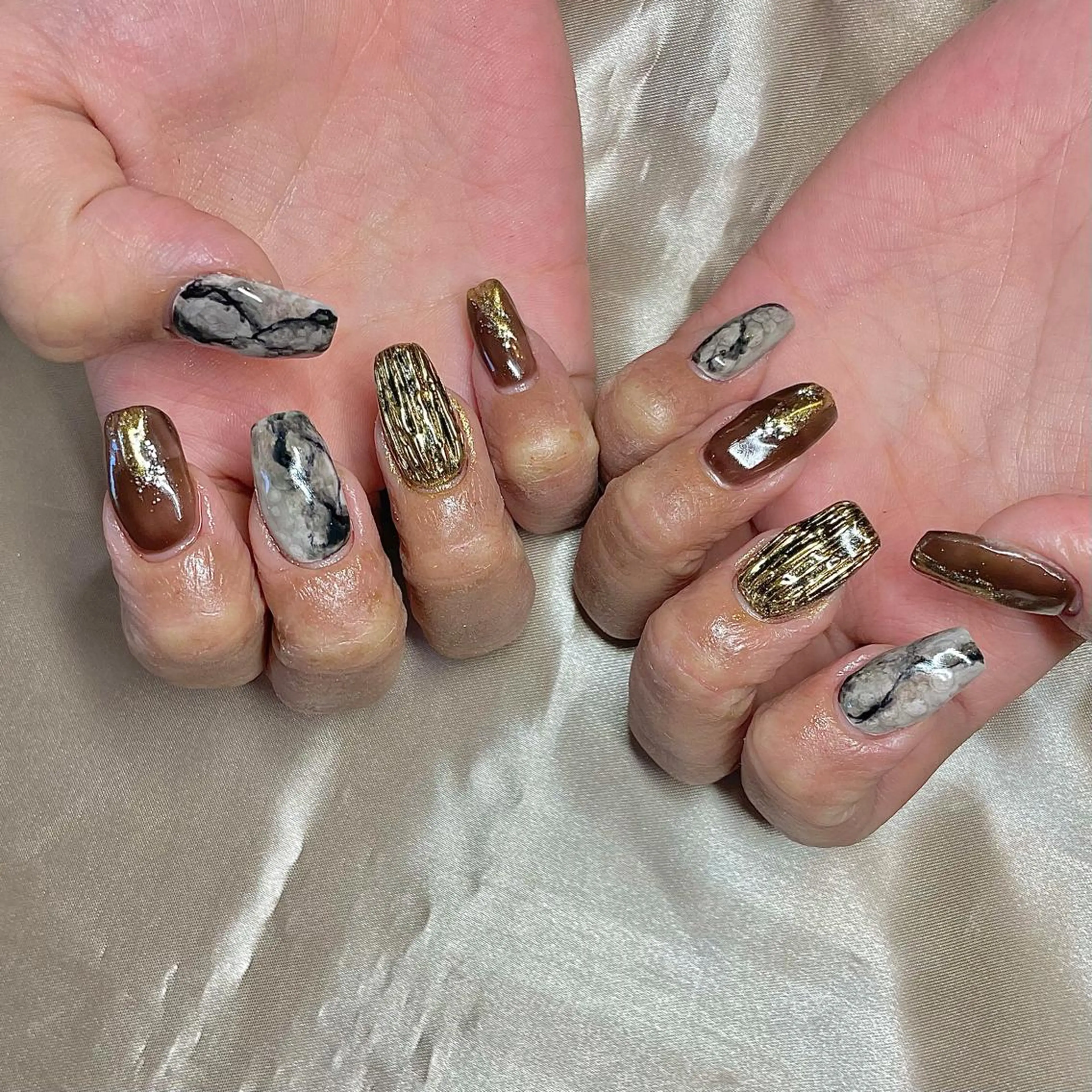 ミディアム カラー パーマ ヘアアレンジ メンズ キッズ ネイル マツエク・マツパ nail&eye Aoのマツエク・マツパデザイン