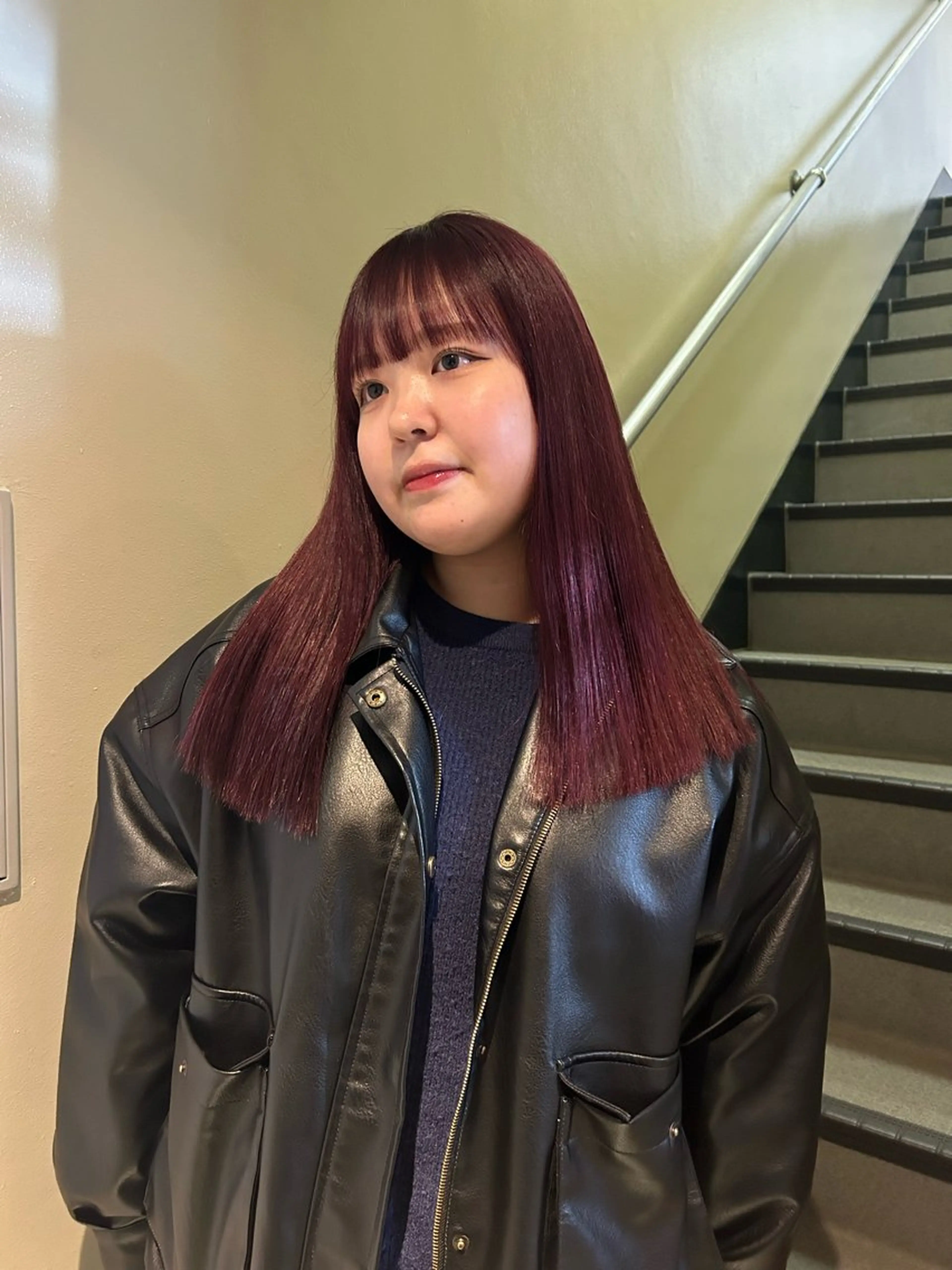 ロング カラー レッドカラー ☕️結【suii.】 ボブ/ヘアセット☕️のヘアスタイル