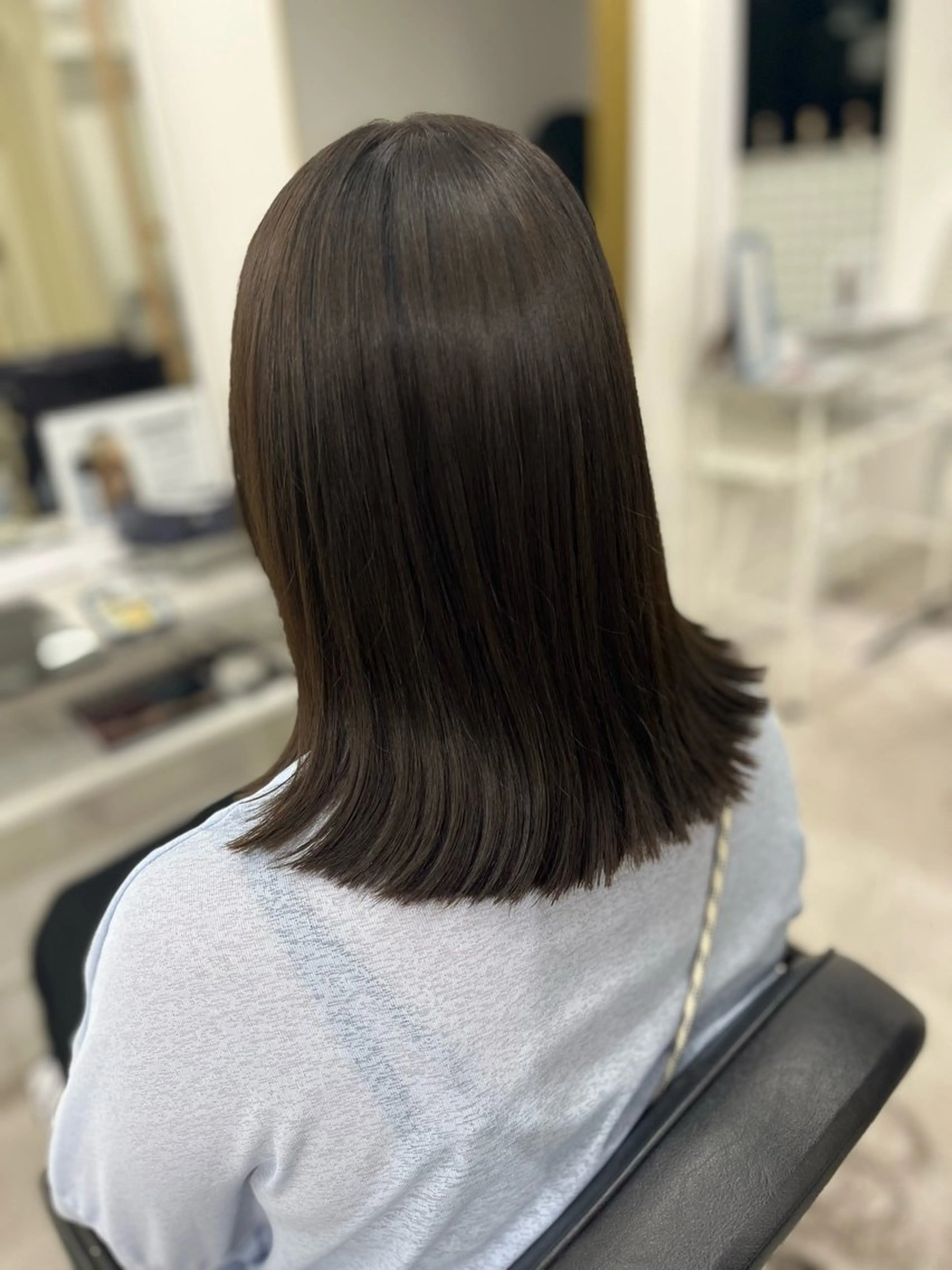 セミロング カラー グレージュ オリーブグレージュ オリーブグレー カット ヘアカラー トリートメント 🫧ぷる艶カラー🫧 Yuubi🦩のヘアスタイル