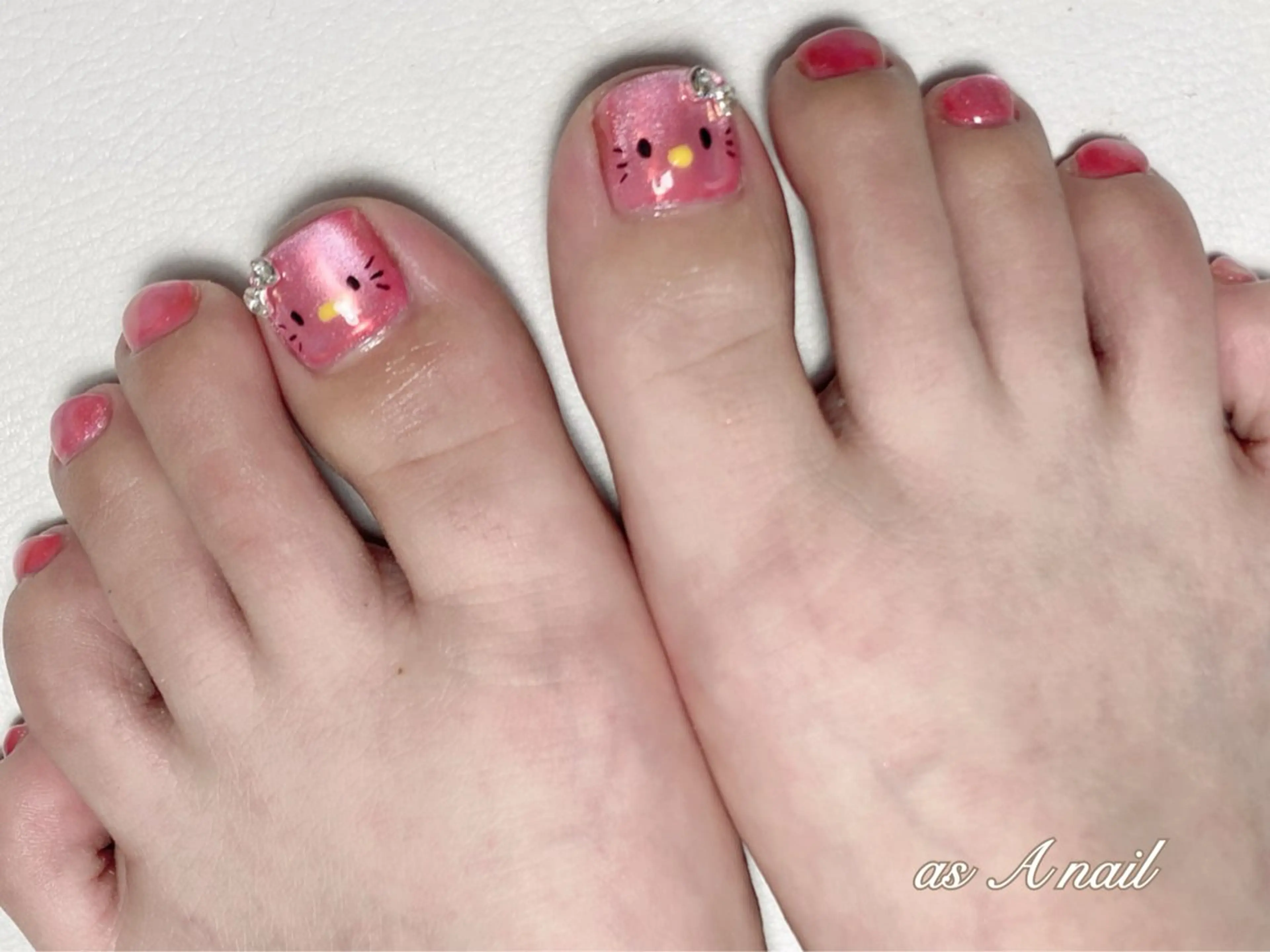 ネイル オーロラネイル フットネイル as A nailのネイルデザイン