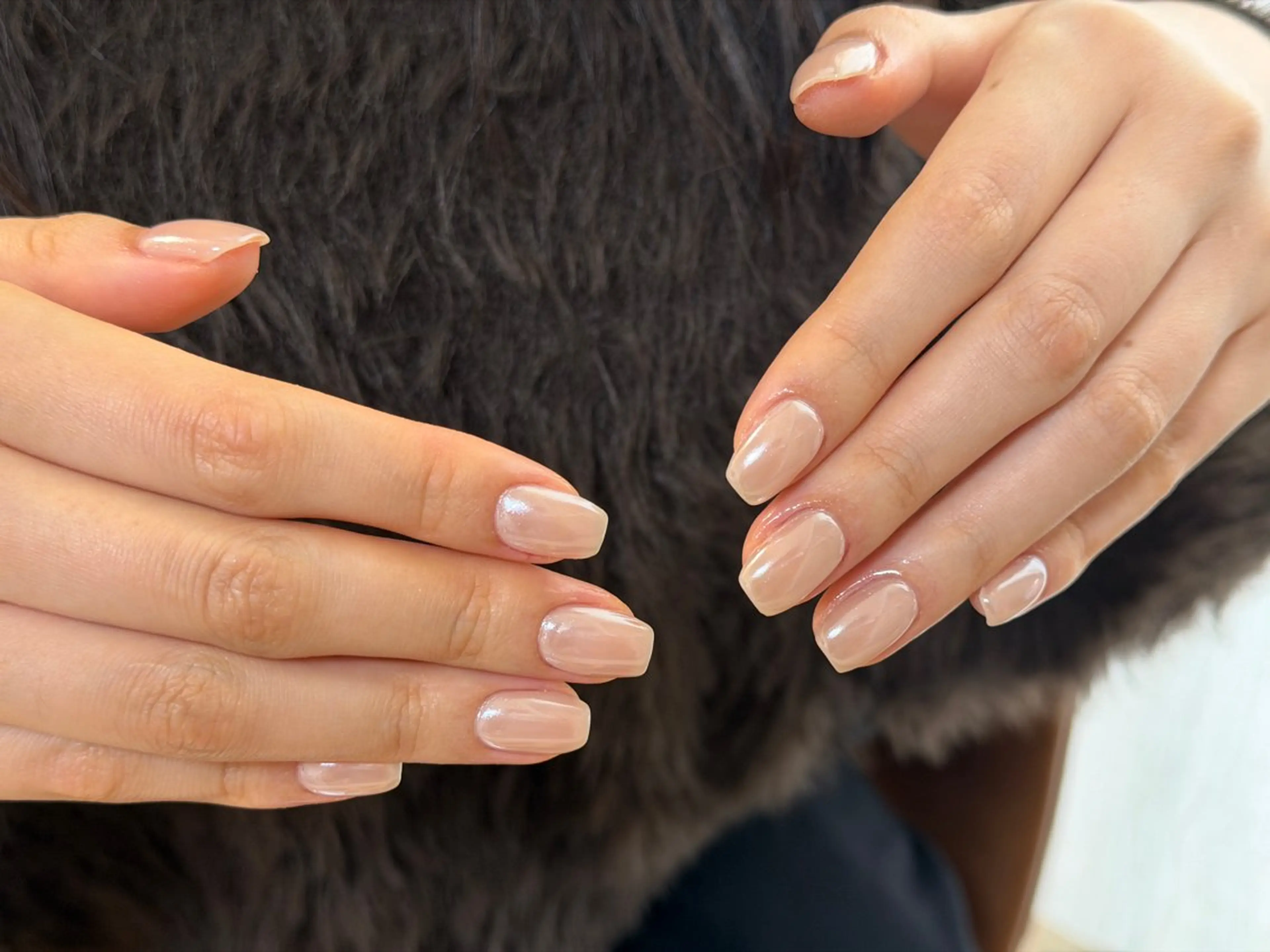 ネイル オーロラネイル ワンカラーネイル ハンドネイル 33 nail salon 徳山里美のネイルデザイン