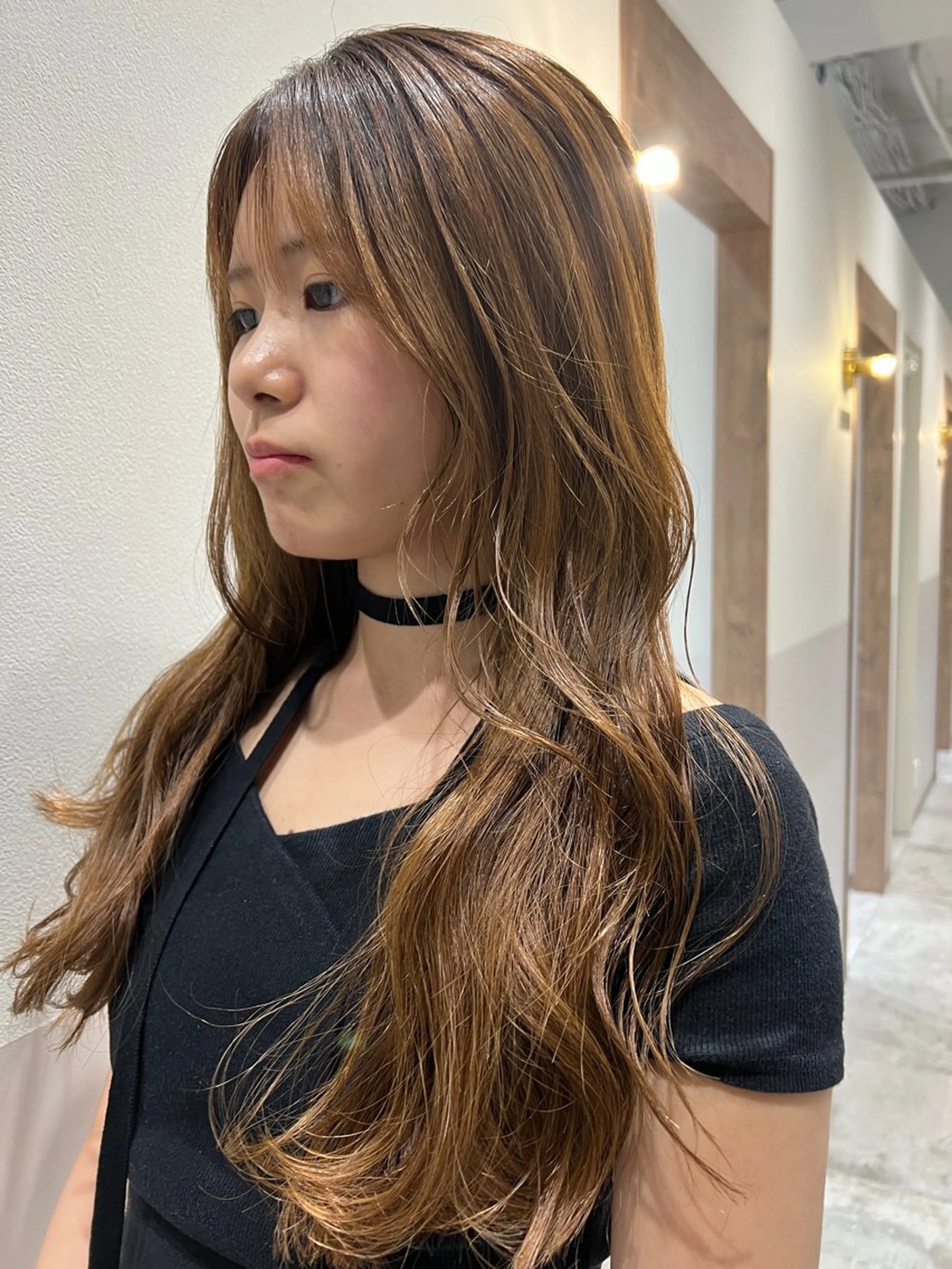 ロング カラー レイヤーカット SALOWIN熊本 yuseiのヘアスタイル