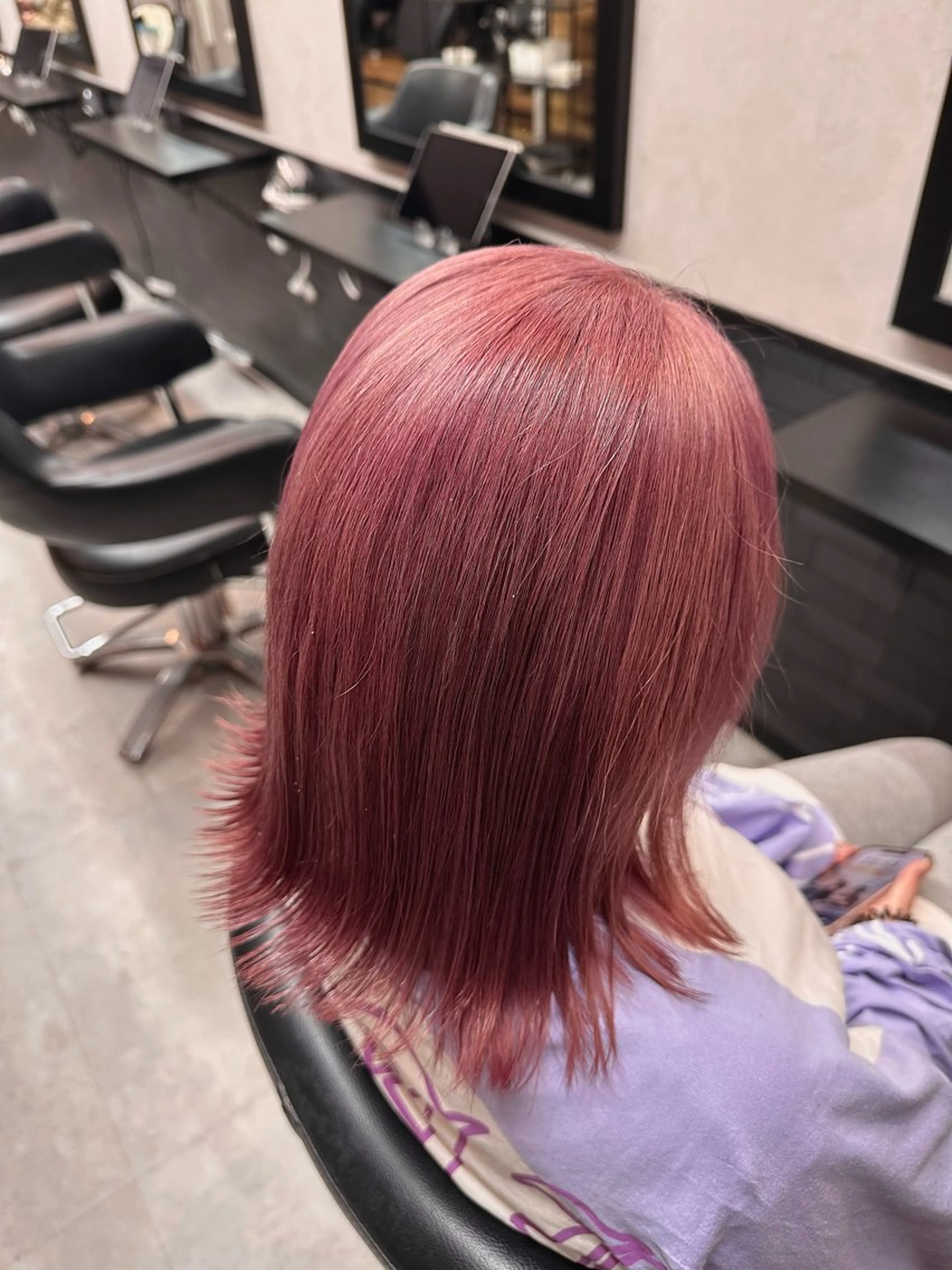 ミディアム 中川 舞のヘアスタイル