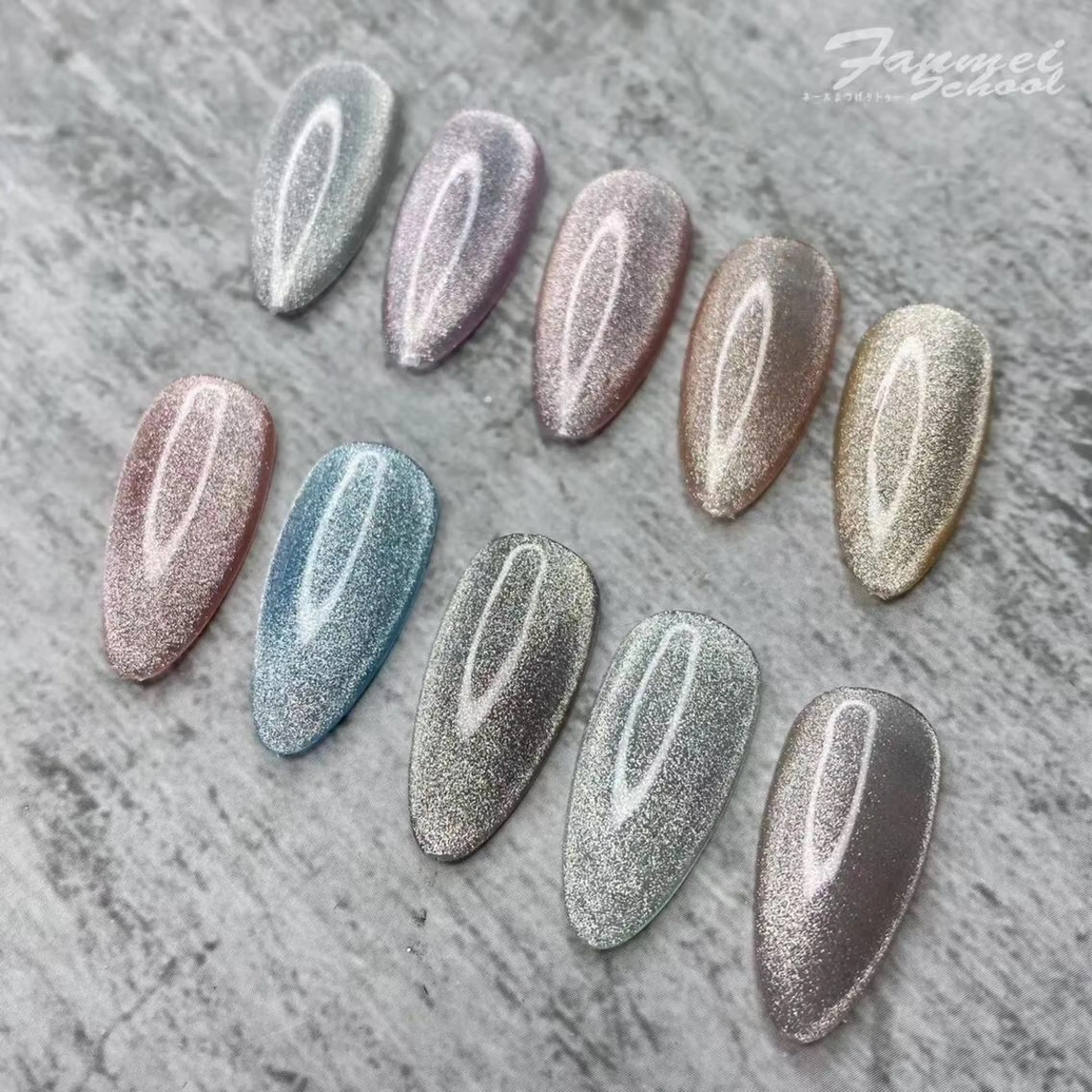 ミディアム ネイル ハンドネイル 長さ出し専門 nynaのネイルデザイン