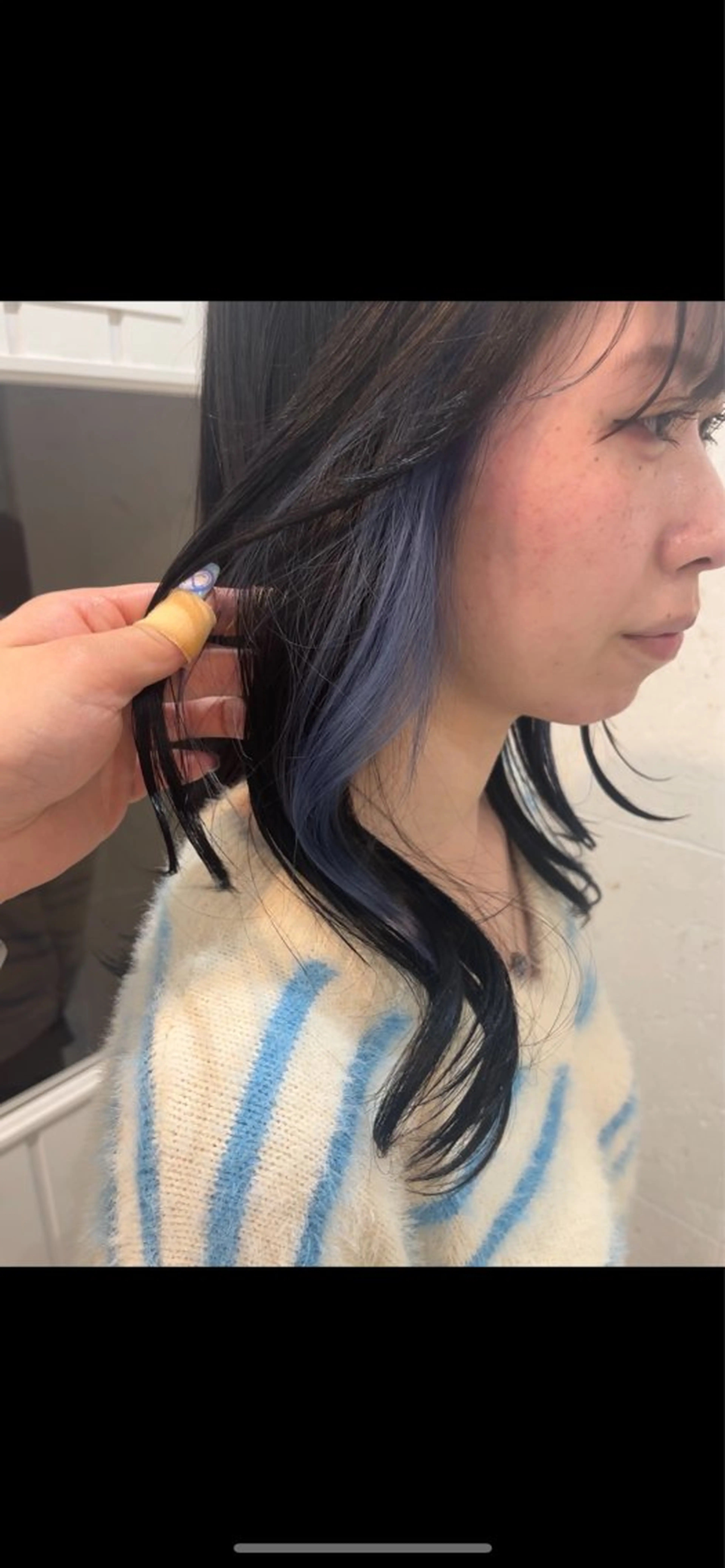 カット+インナーカラーのみ+Aujuaトリートメントの写真