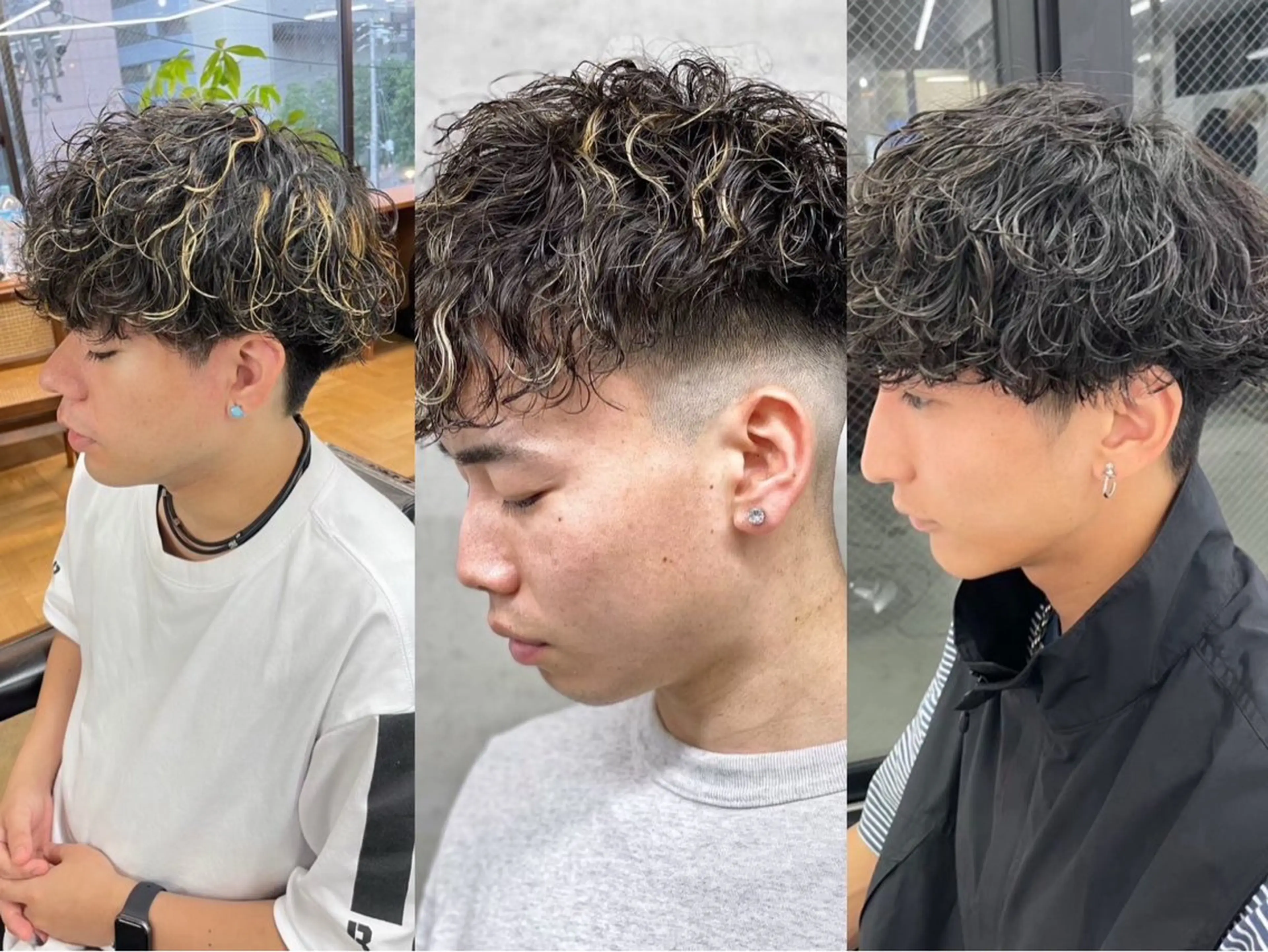 カラー パーマ メンズ マッシュ メンズパーマ メンズショート スパイキーショート 波巻きパーマ 土岐 仁/メンズ専門 パーマ特化美容師🌀のヘアスタイル
