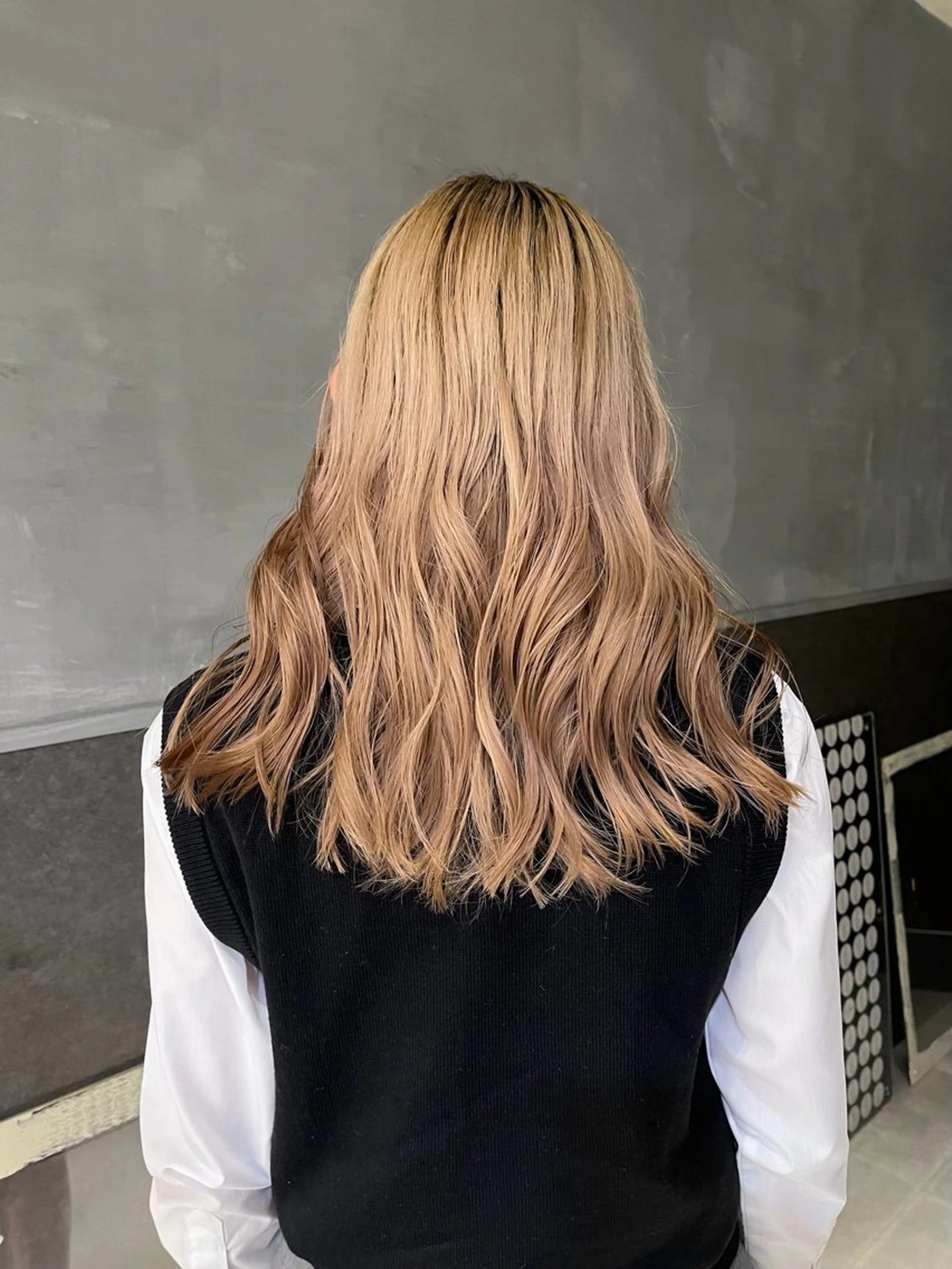 ロング カラー カット 田中 里奈のヘアスタイル