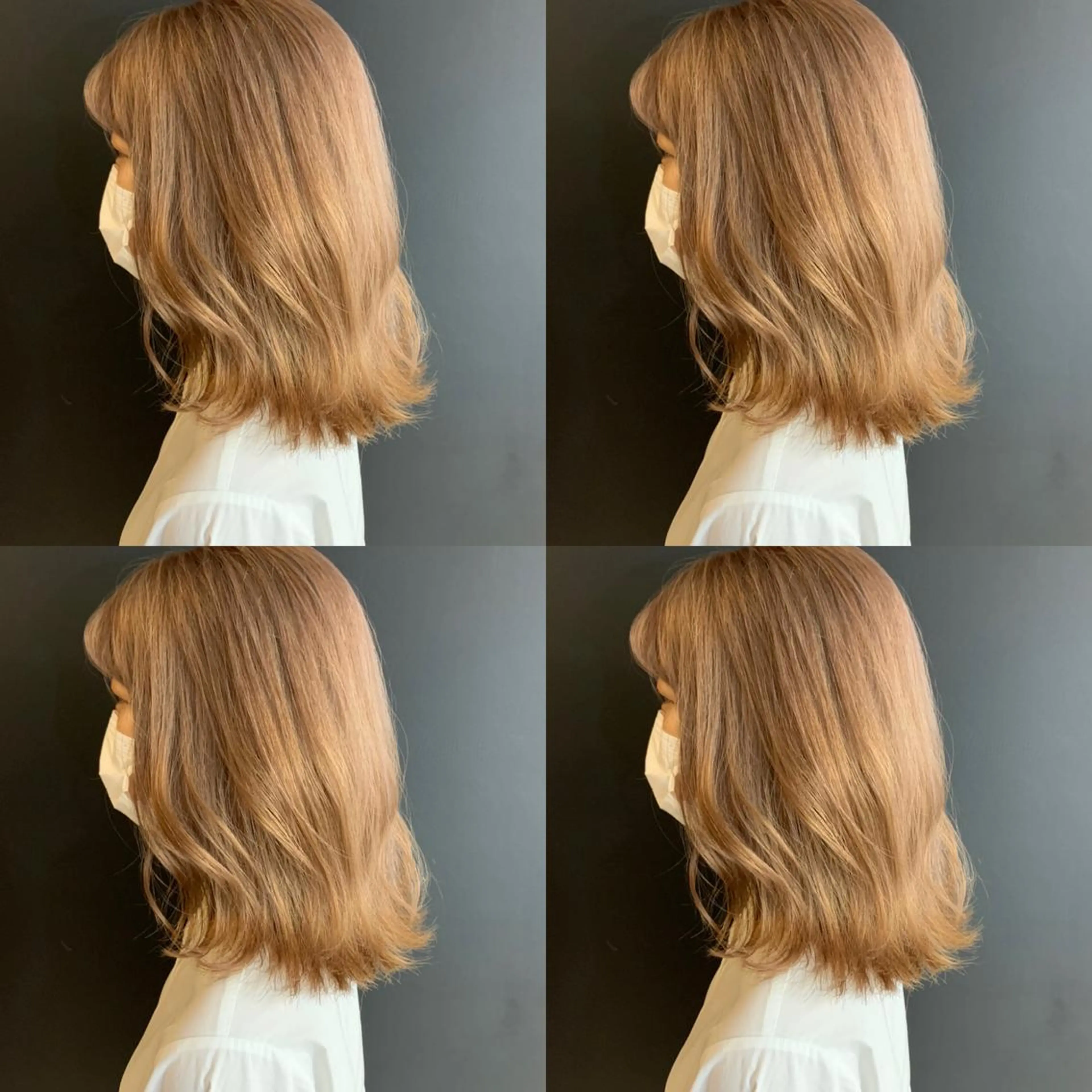 ミディアム カラー ベージュカラー ✨髪質改善✖︎韓国 レイヤー✨ナカムラのヘアスタイル