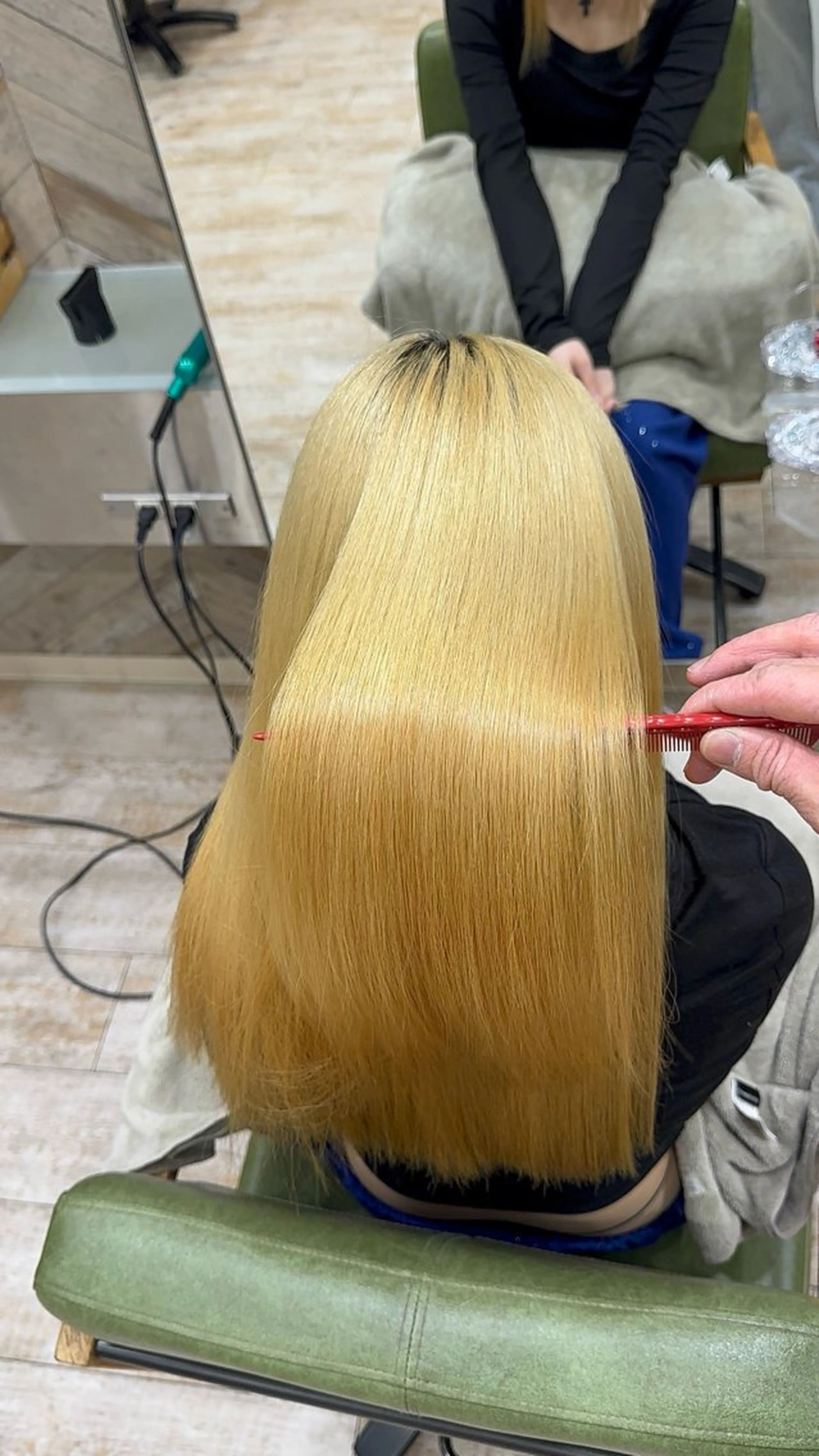 セミロング 縮毛矯正 縮毛矯正 ストレート　髪質改善 あすまのヘアスタイル