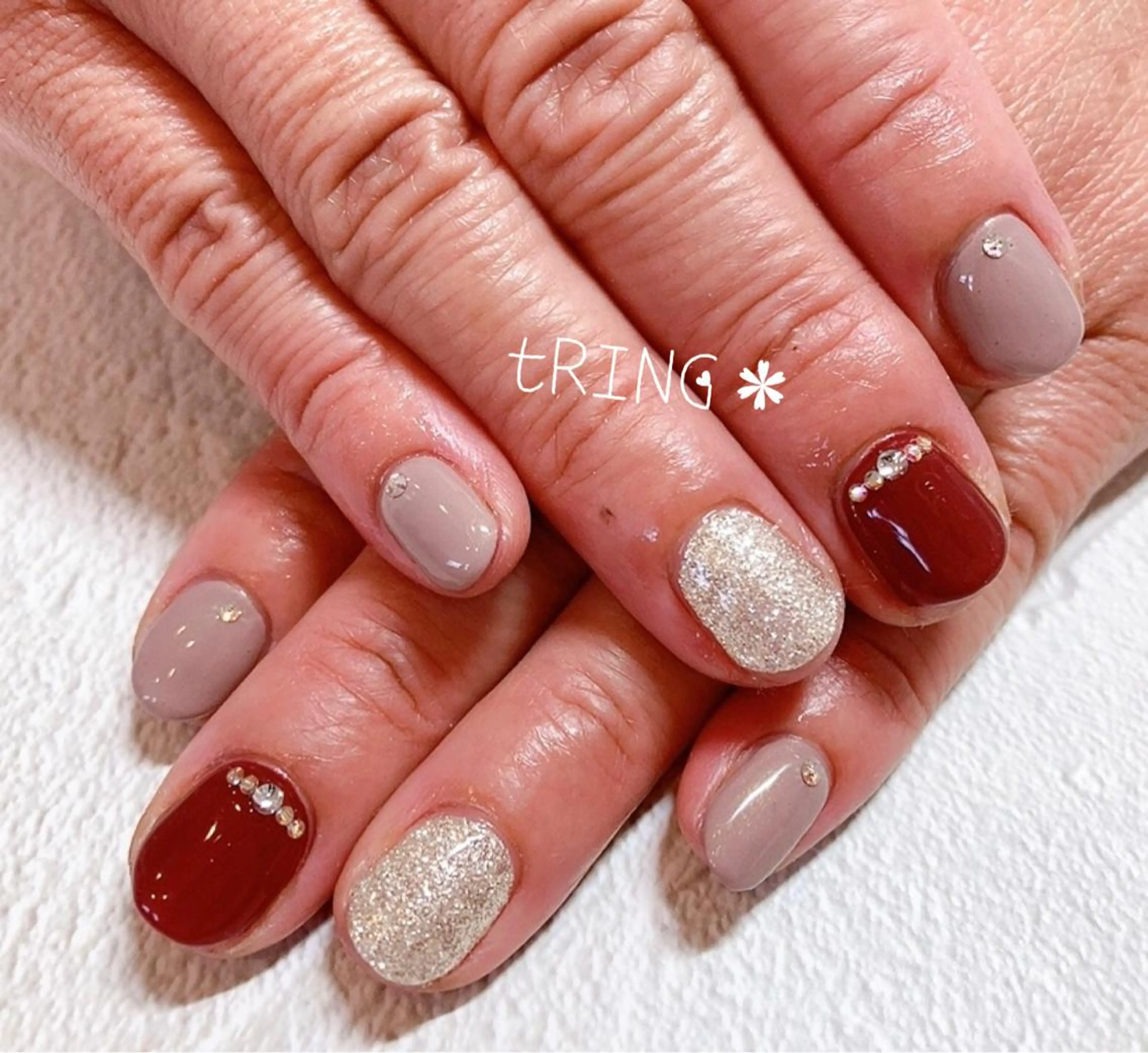 ネイル ハンドネイル tRING＊ しいの木台のネイルデザイン