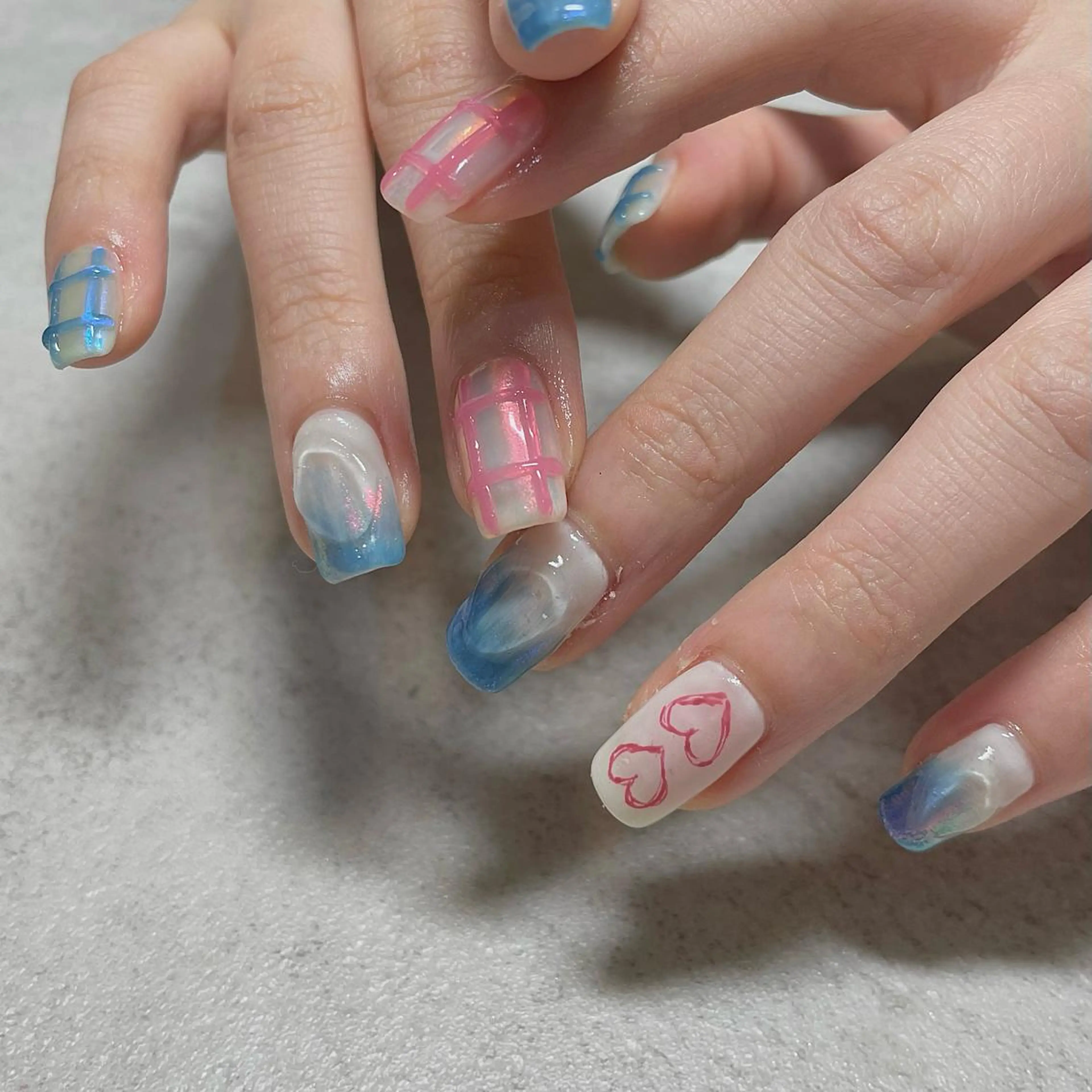 ネイル ハート ニュアンスネイル ハンドネイル acs.n所属・ネイル，耳つぼ 風間すみれのその他イメージ