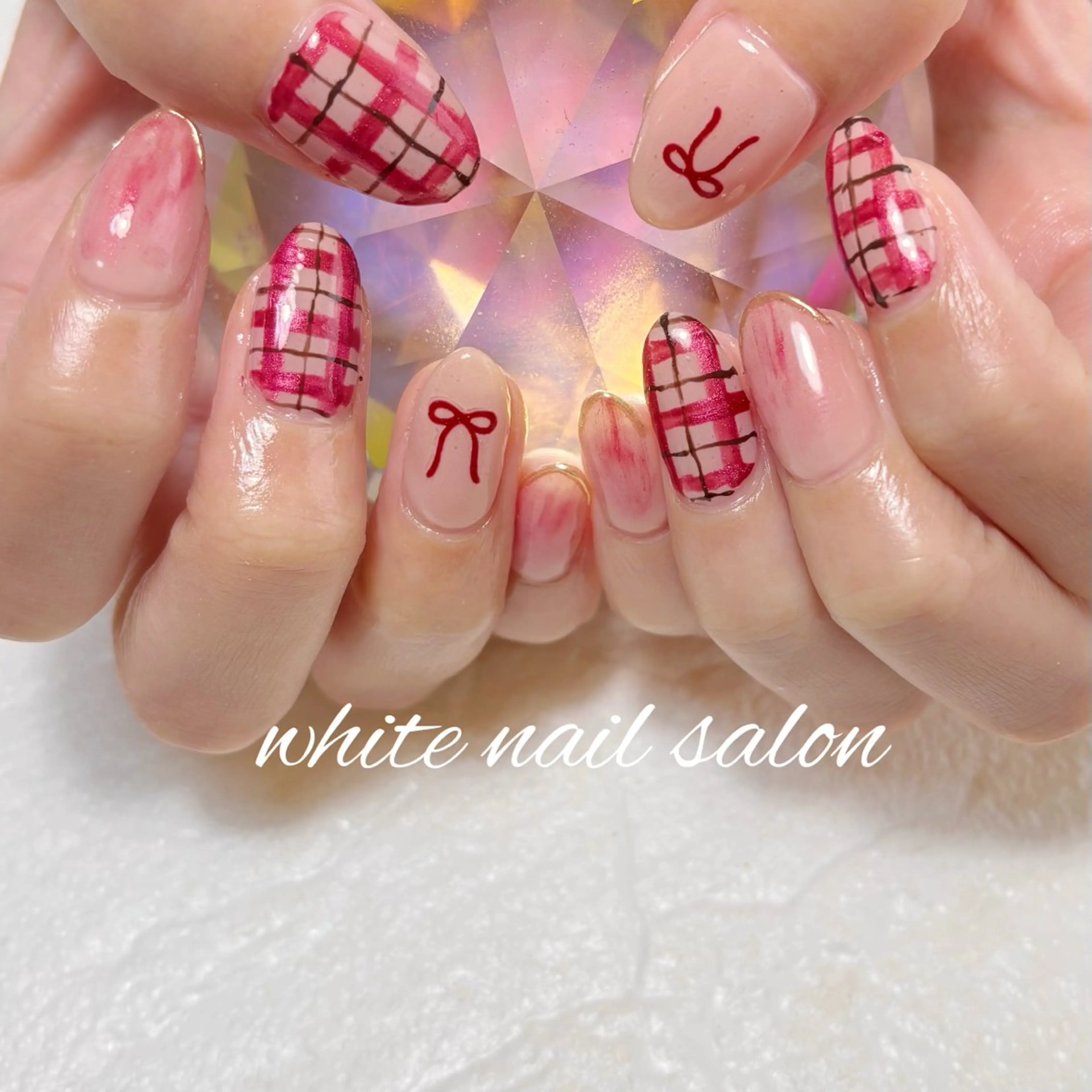 ネイル フットネイル ラメ(グリッター) 持ち込み ハンドネイル white nail salonのネイルデザイン