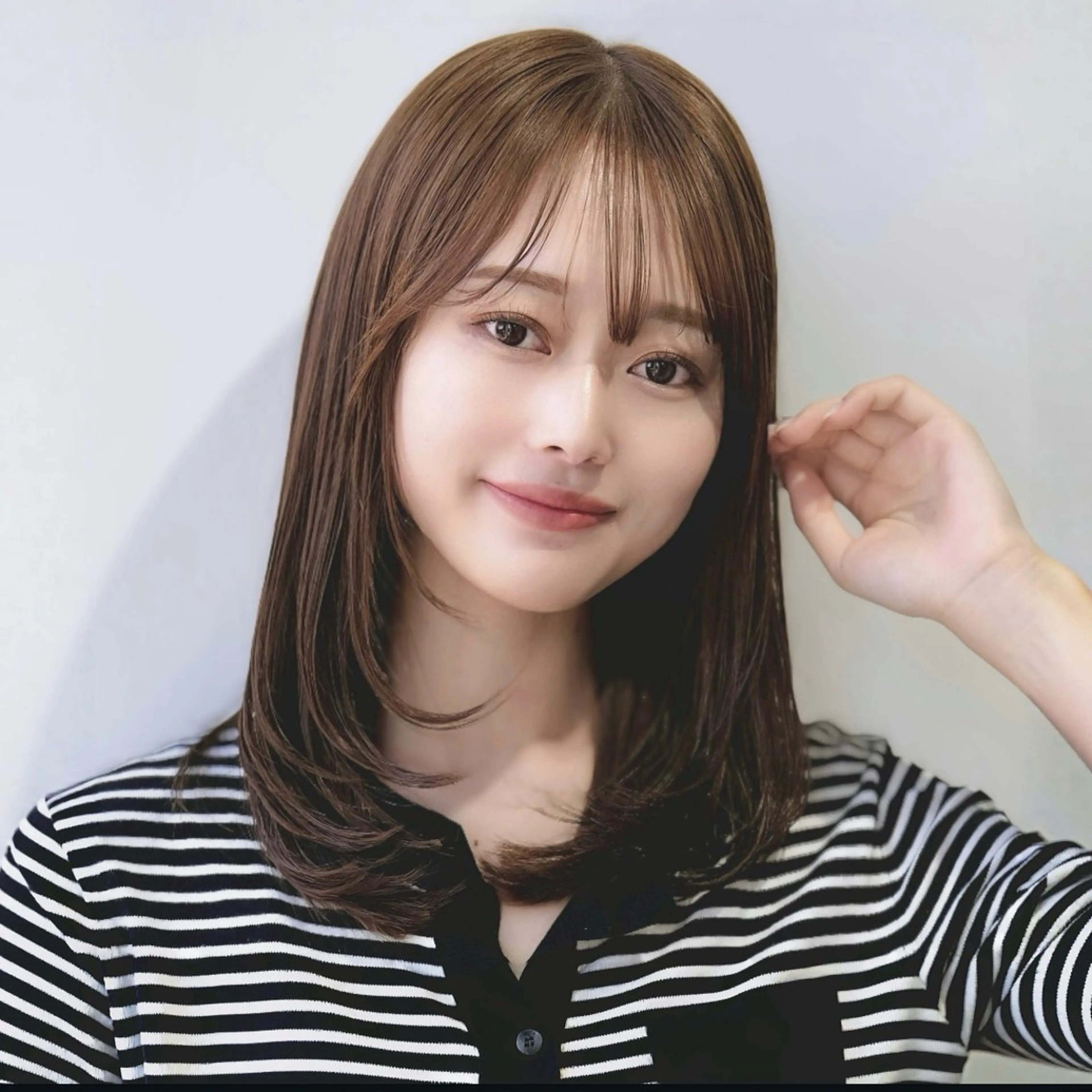 セミロング カラー カット ヘアカラー トリートメント Eri 🌿透明感カラーのヘアスタイル