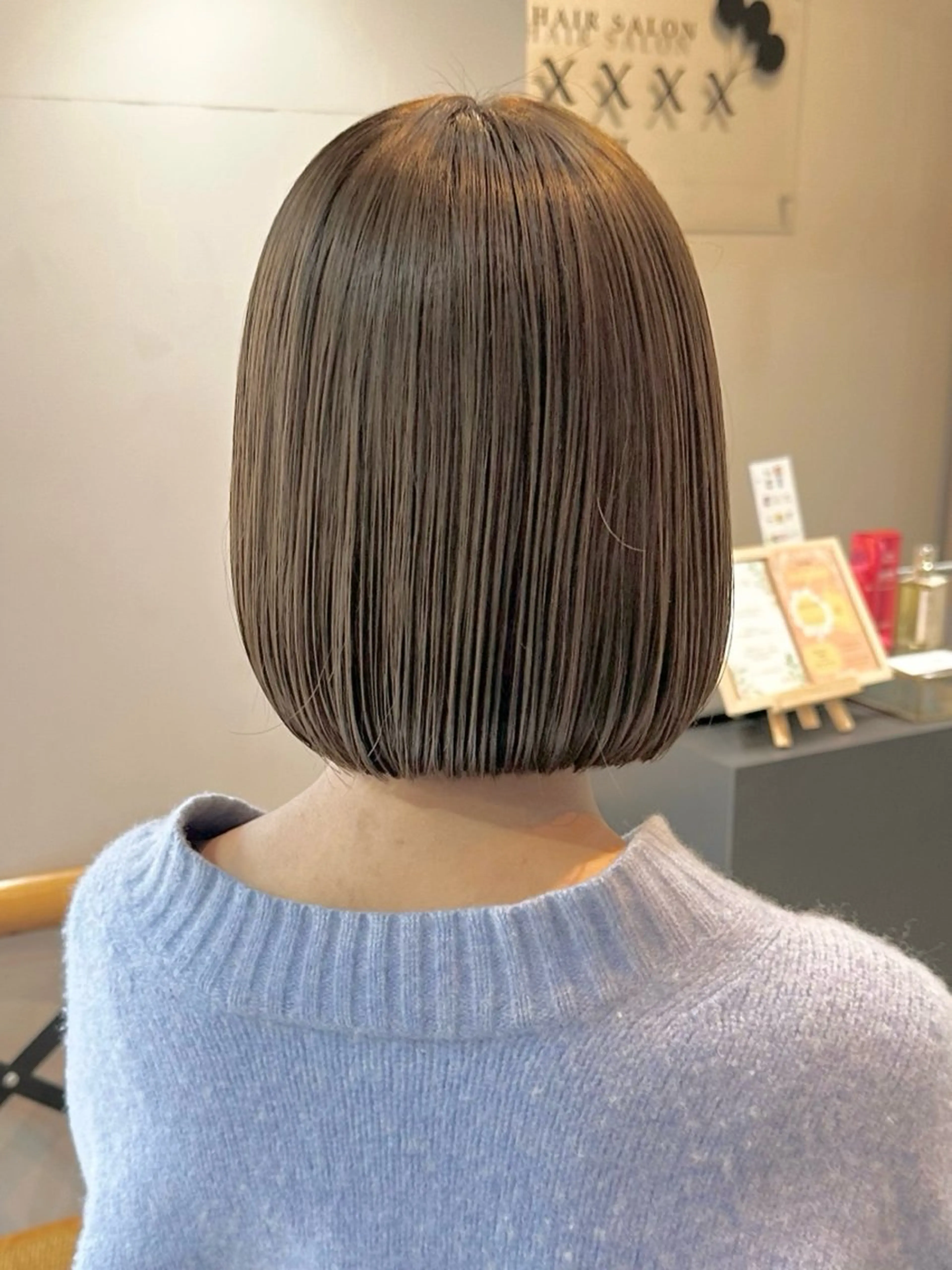 ショート カラー カット ヘアカラー トリートメント 透明感カラー/ボブ /佐藤伶のヘアスタイル