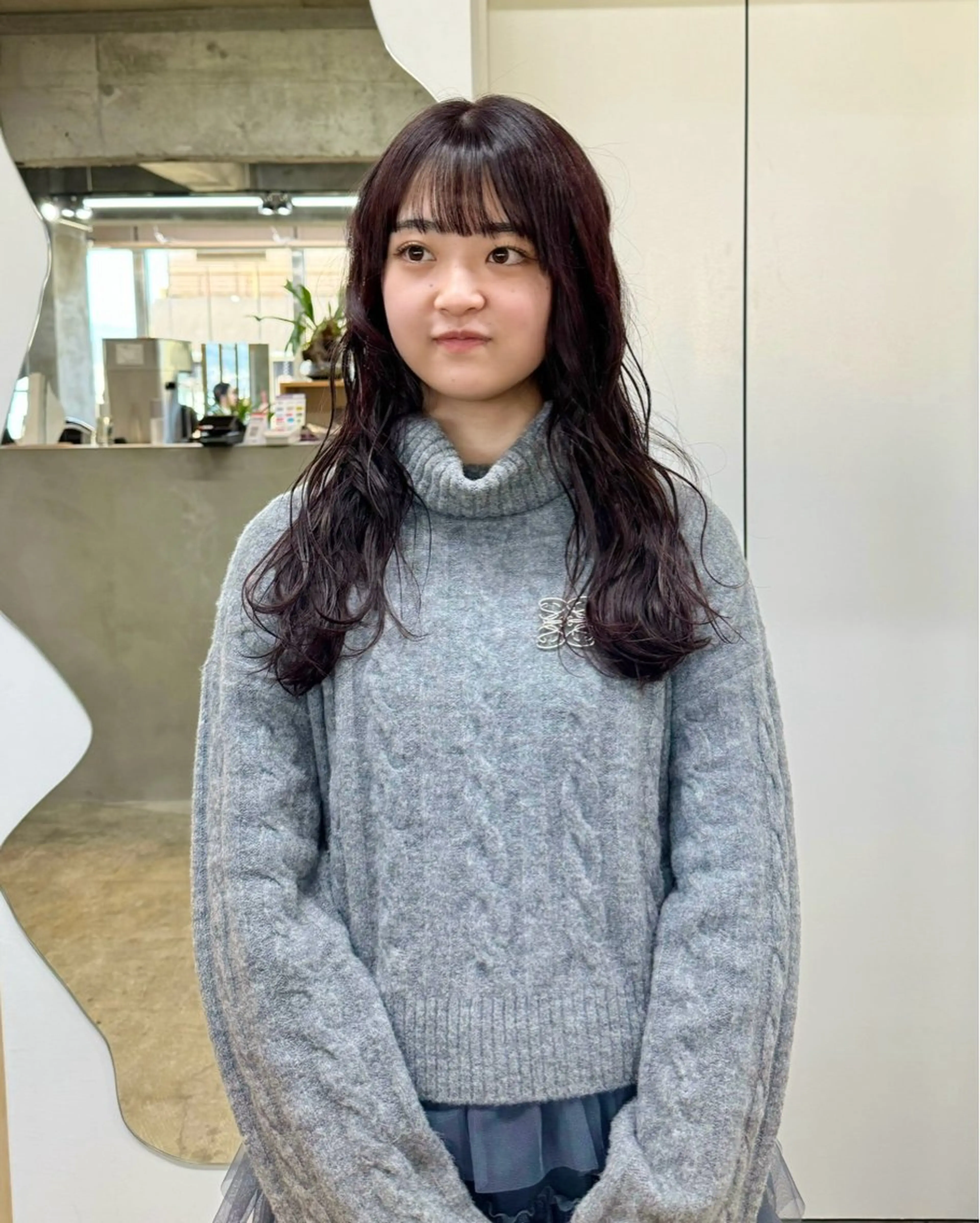 セミロング 茜璃/ブリーチカラー /レイヤーカットのヘアスタイル