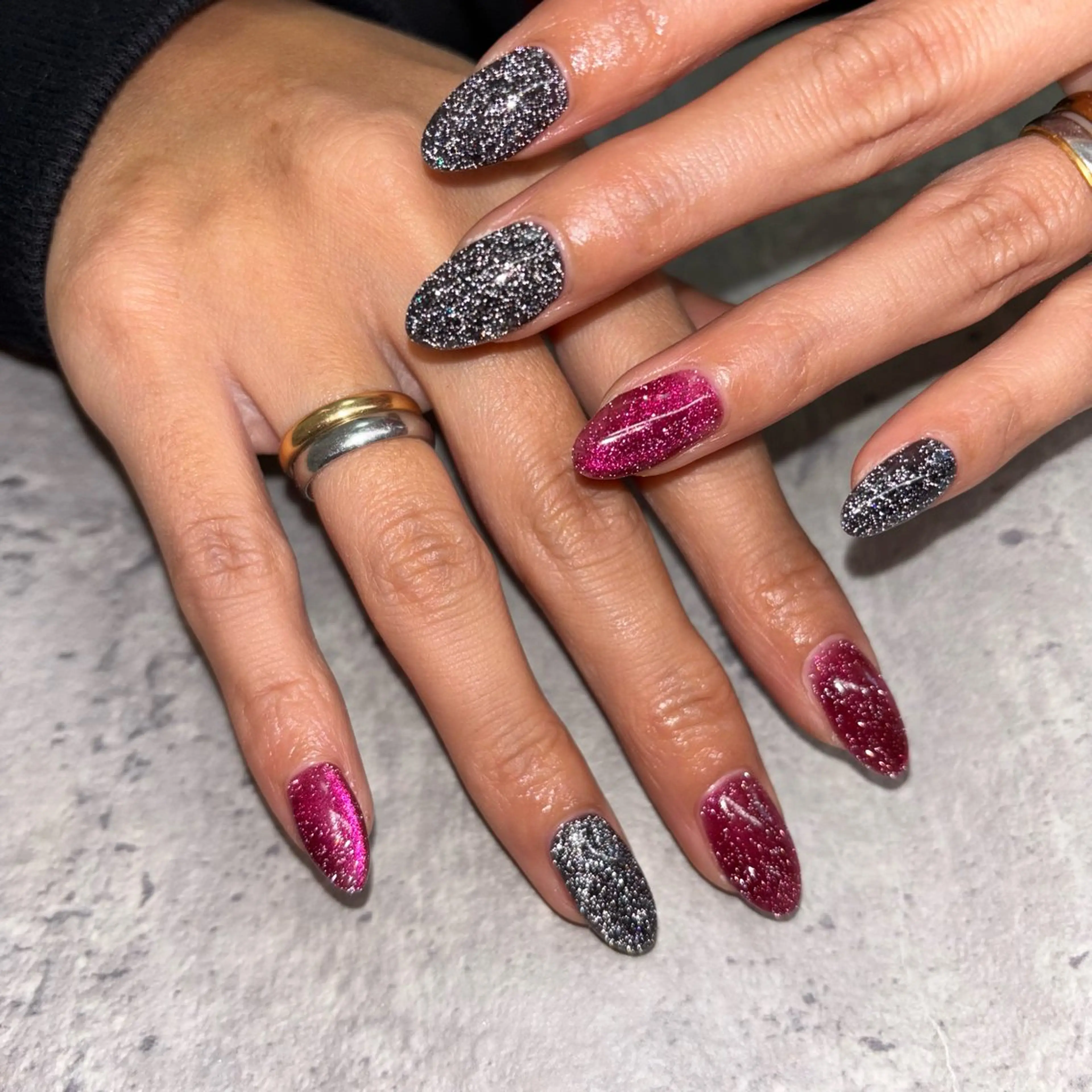ネイル フラッシュネイル ワンカラーネイル ハンドネイル RE💟N.NAIL ラテン系お姉さんのネイルデザイン
