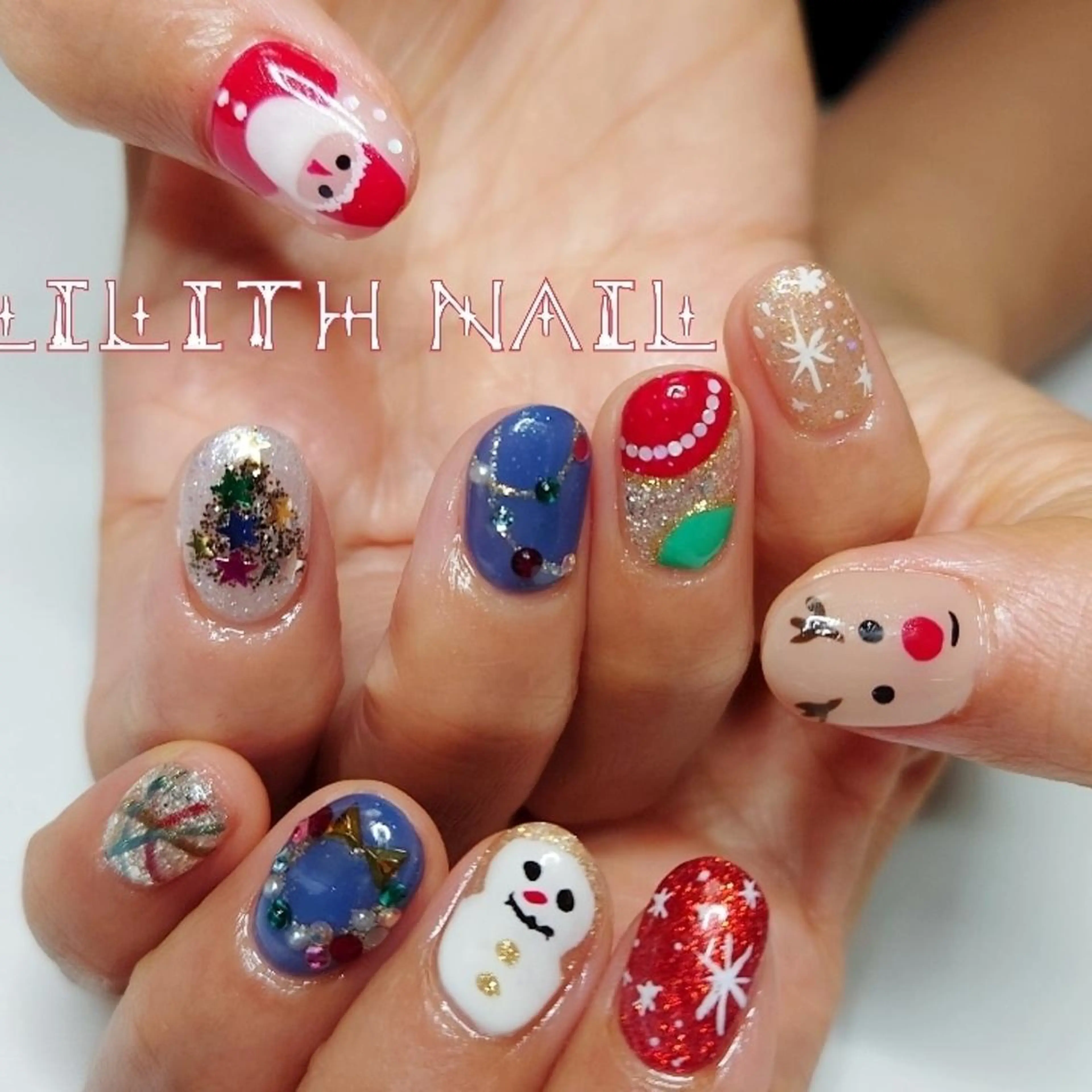 ネイル 冬ネイル クリスマス Lilith Nailのネイルデザイン