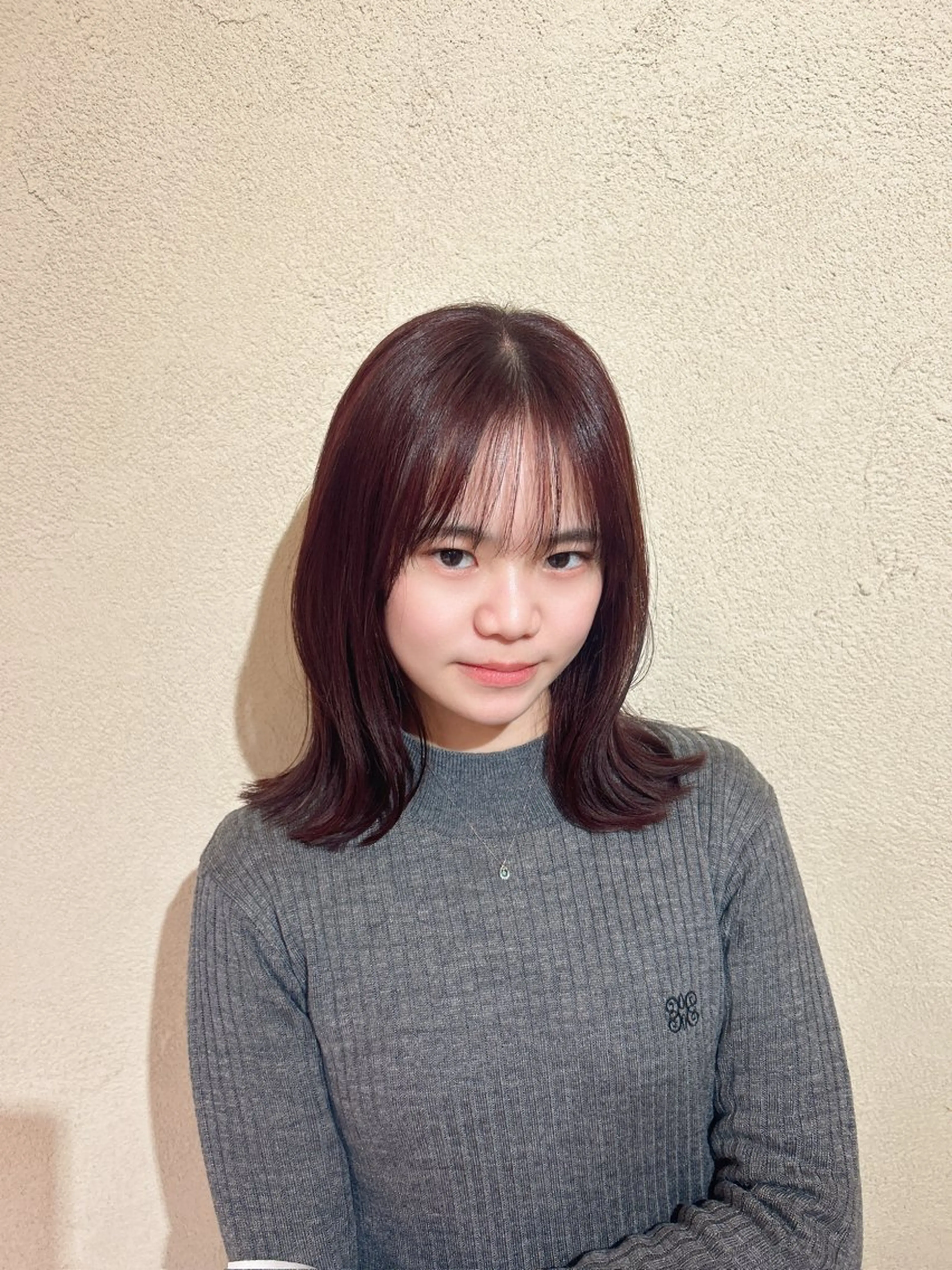 🌵3月平日限定🌵【プチイメチェン】顔回りカット＋フルカラー＋4stepトリートメント🫧 5,500円‼️の写真