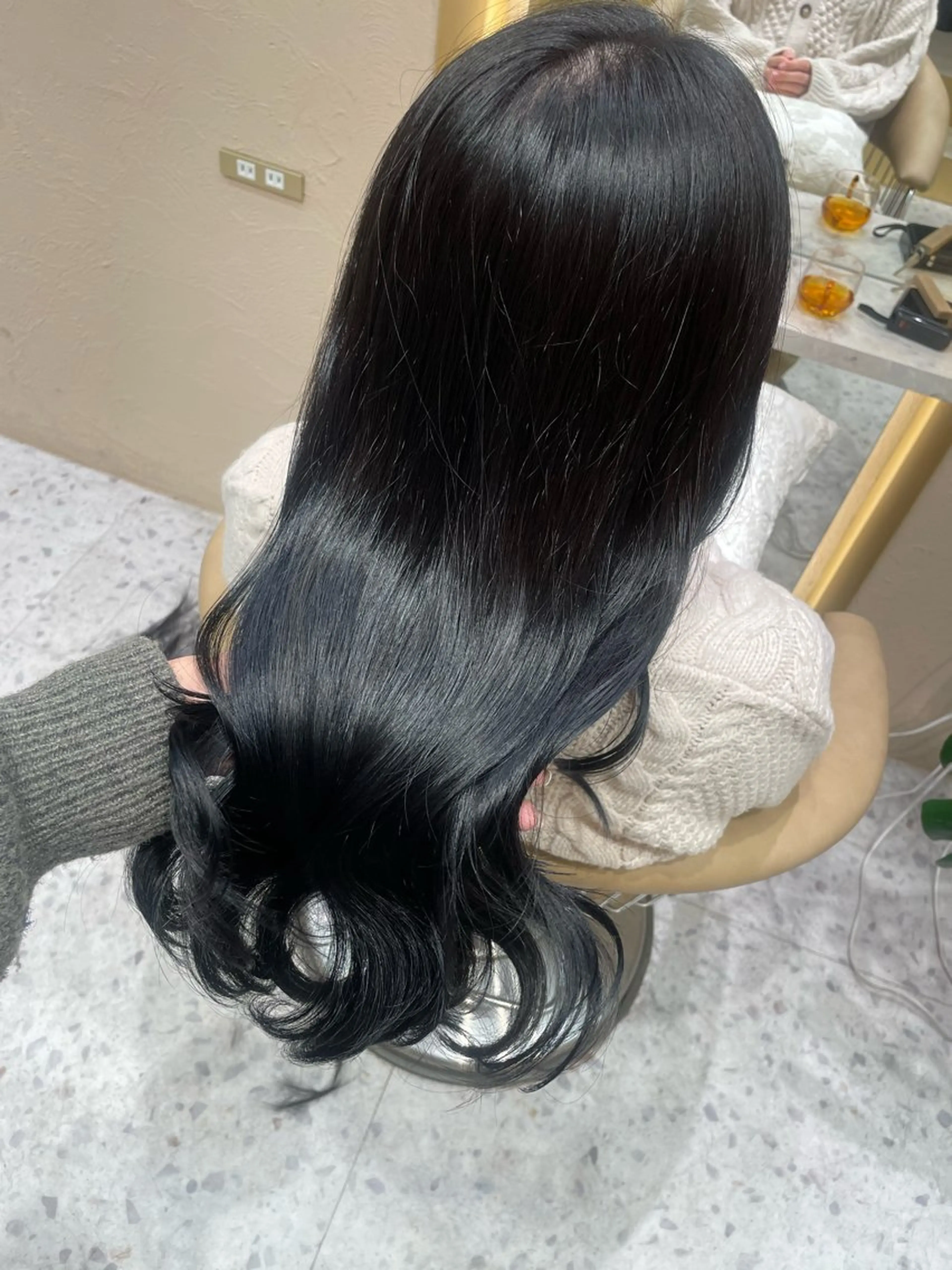 ロング カット ヘアカラー Kanami/韓国風 /艶カラーのヘアスタイル