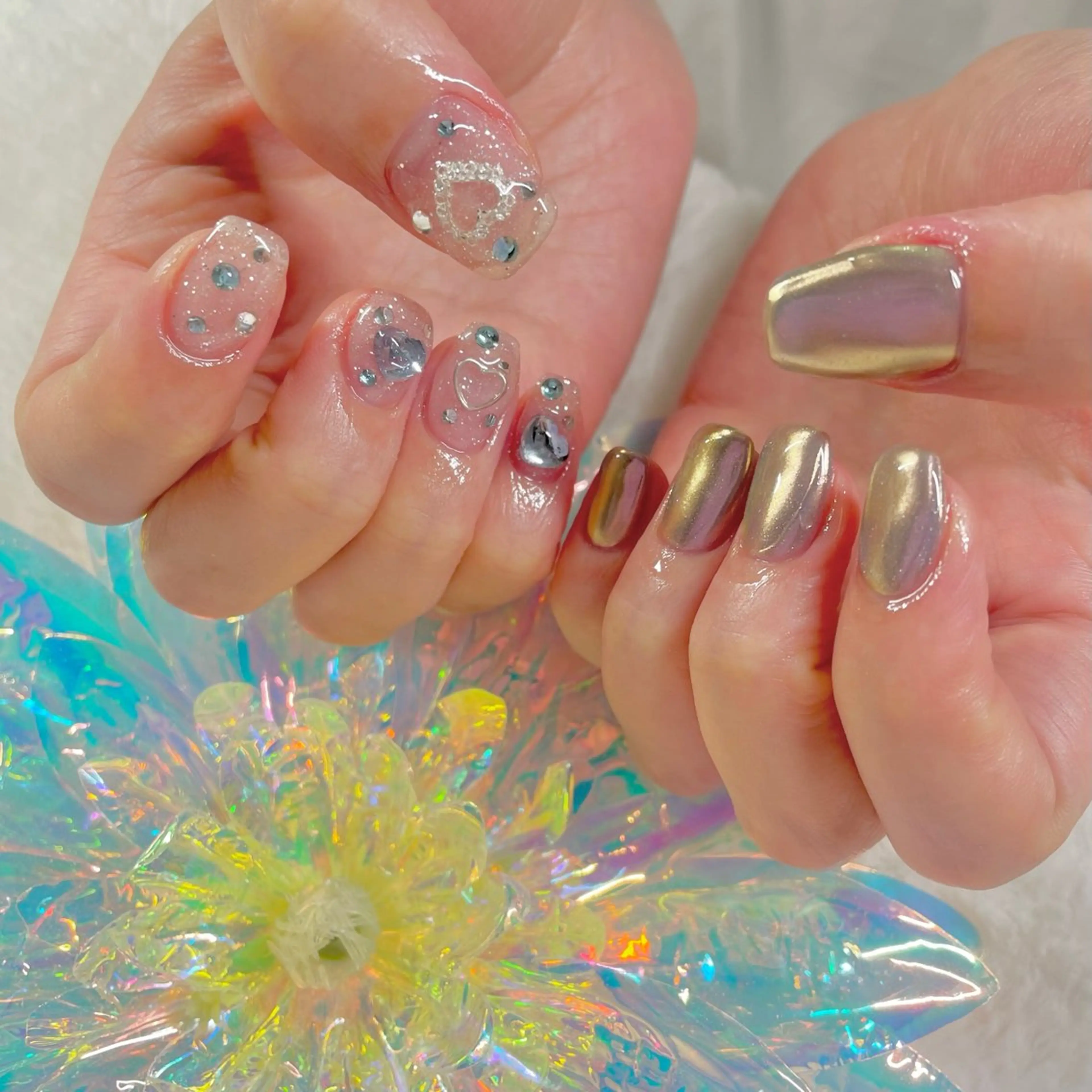 ネイル ジェルネイル ハート J terrace Nailのネイルデザイン