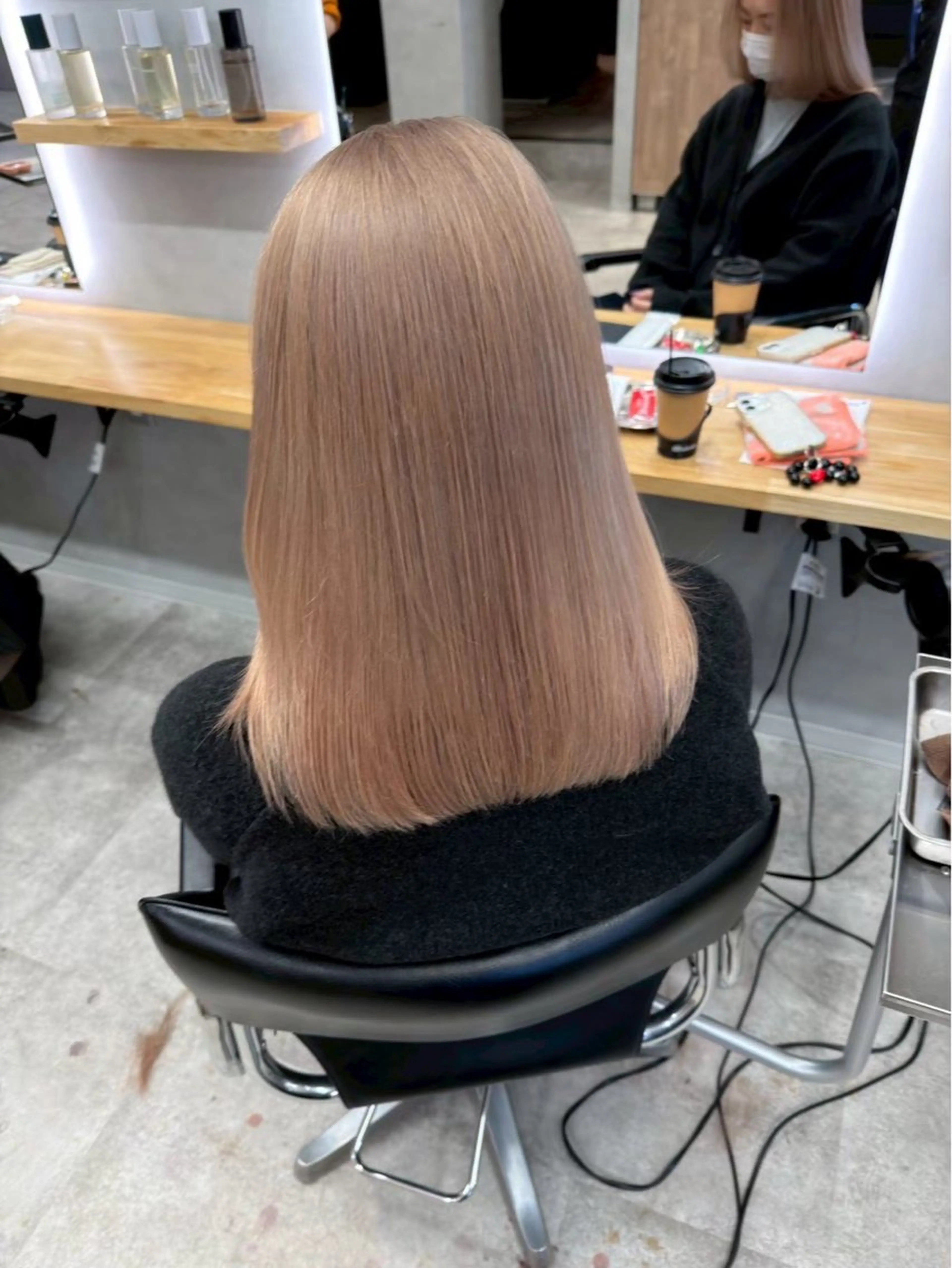 セミロング カット 縮毛矯正 トリートメント ボブ/レイヤー 透明感／上尾/歩のヘアスタイル