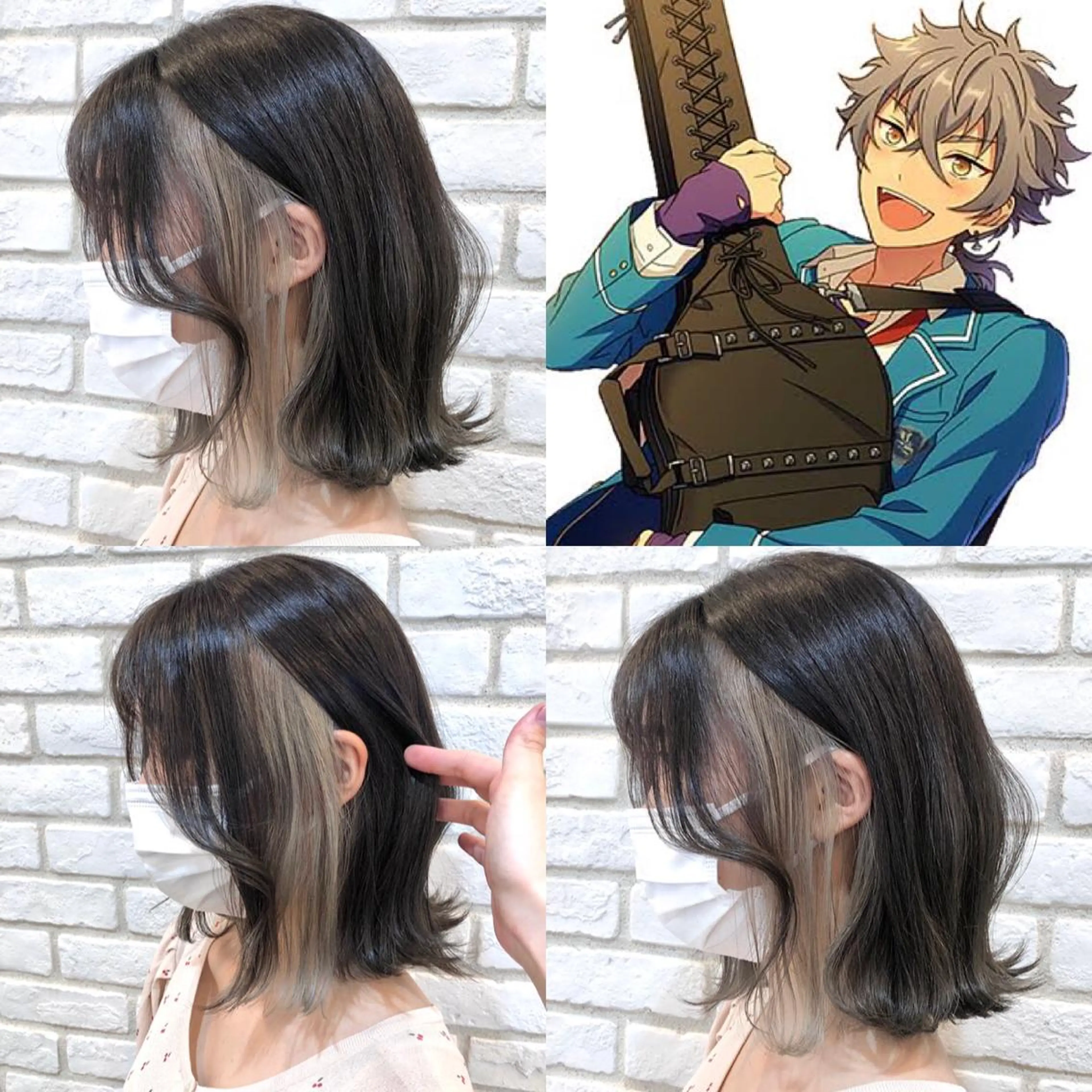 ミディアム カラー 推しカラー✨ オタク美容師ユウカのヘアスタイル