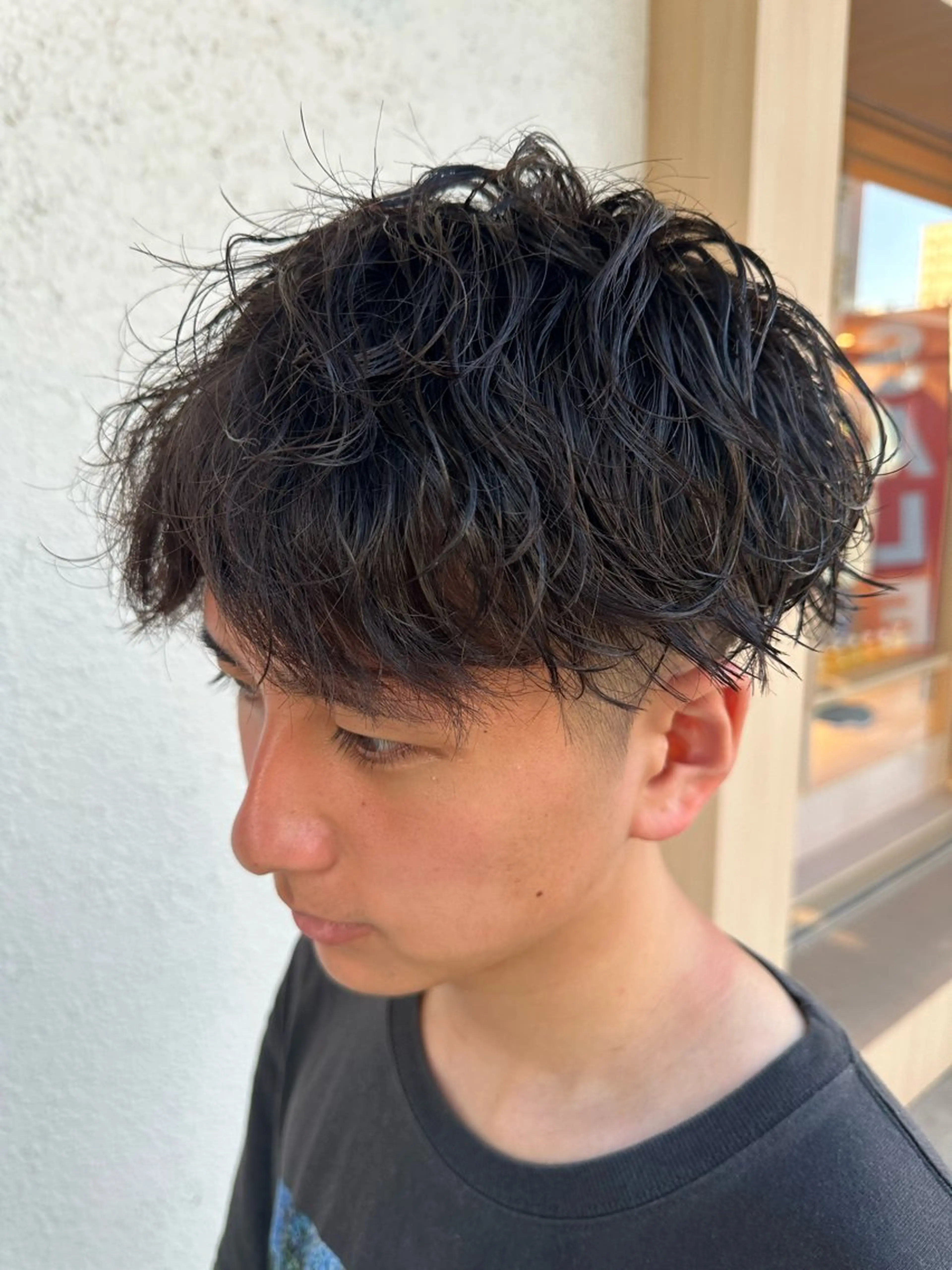 ショート パーマ メンズパーマ 宮本礼慈のヘアスタイル