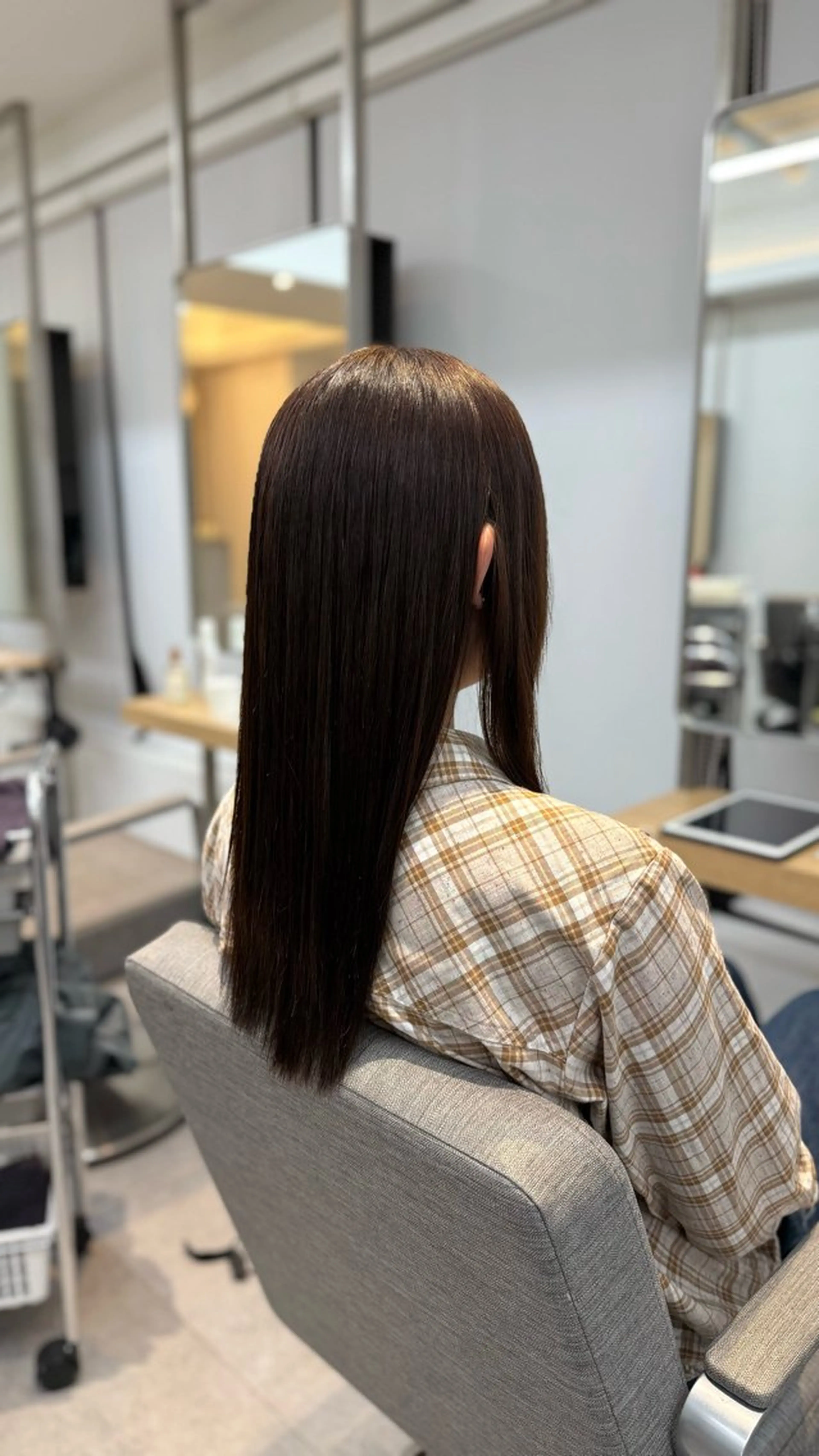 セミロング トリートメント ヘアカラー 横浜/髪質改善/ 艶髪/shoのヘアスタイル