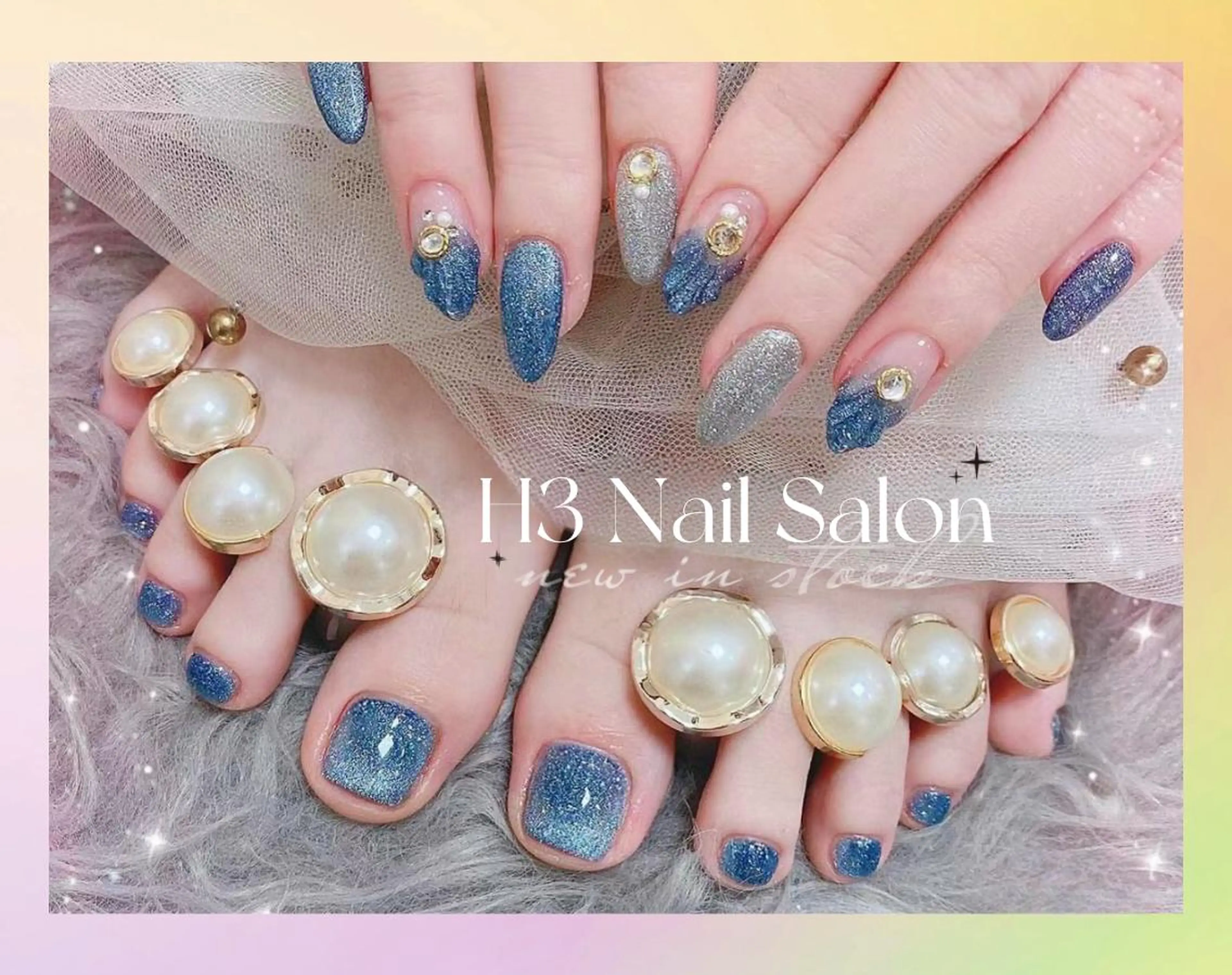 120分定額 HAND×FOOT デザイン ◎写真持込/同時施術の写真