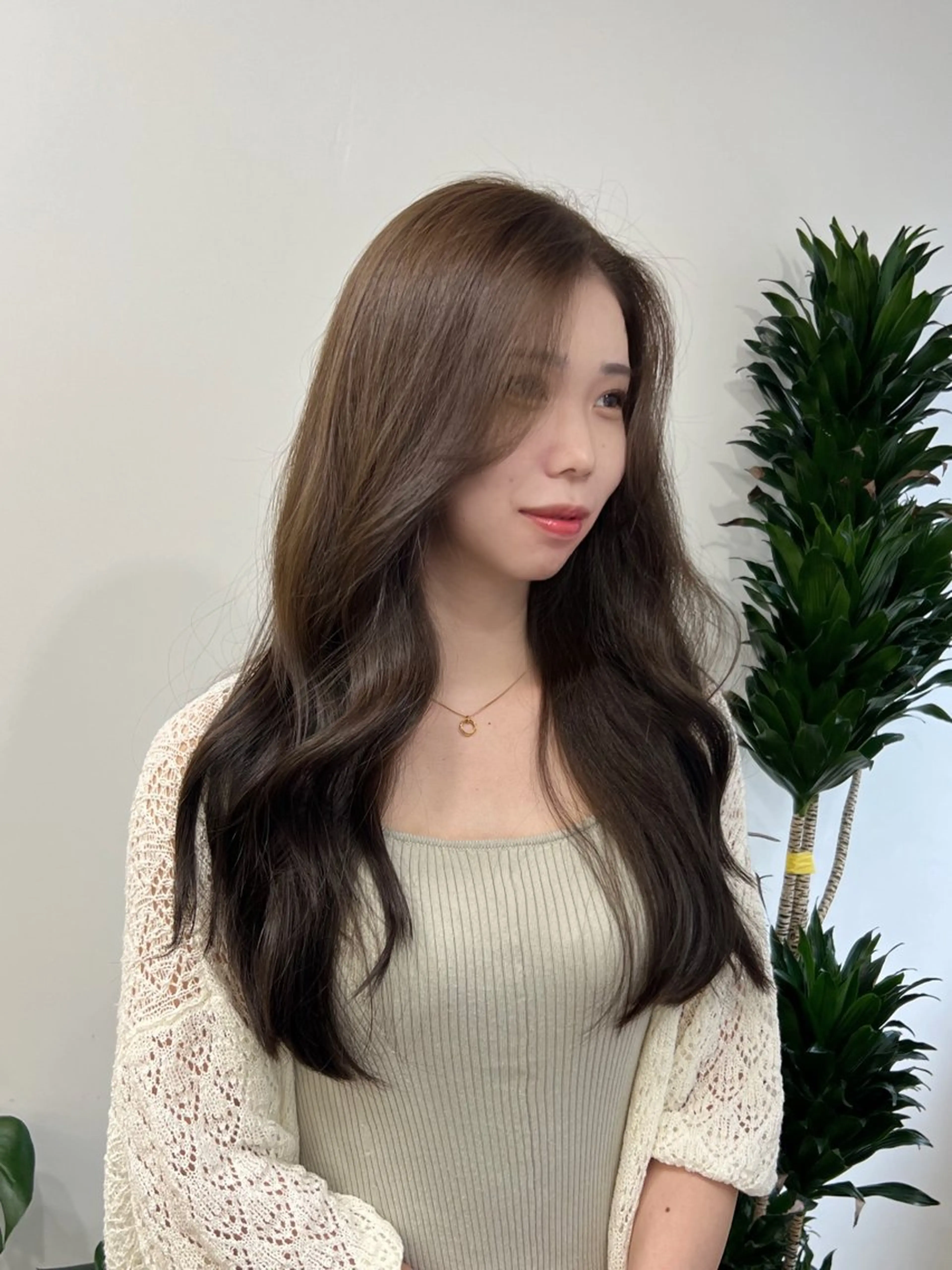 セミロング カラー 韓国風ヘア 似合わせカット 小顔カット カット ヘアカラー トリートメント 韓国×髪質改善💊 似合わせ/武田涼のヘアスタイル