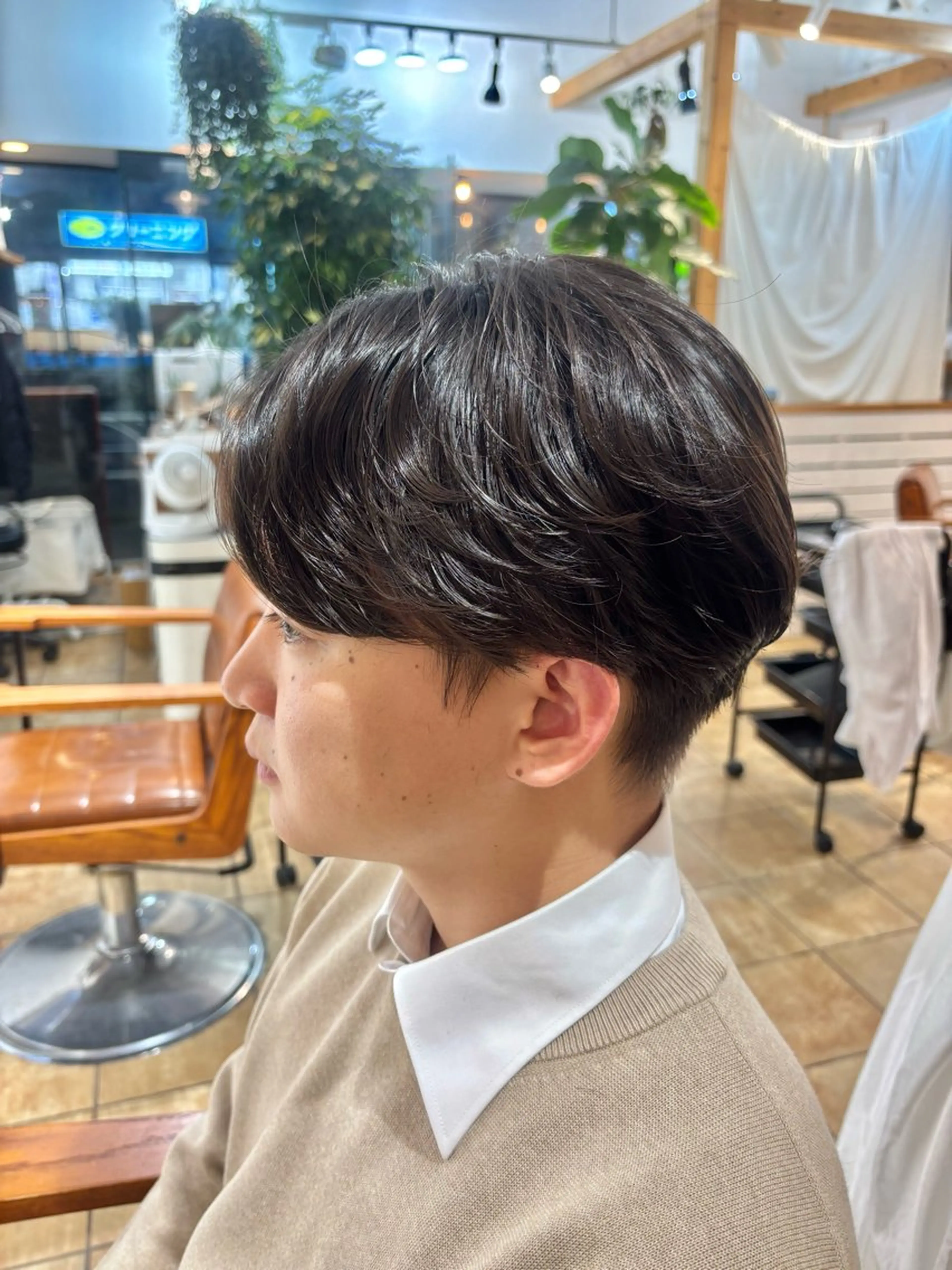 ショート パーマ メンズ パーマ カネコ ナナミのヘアスタイル