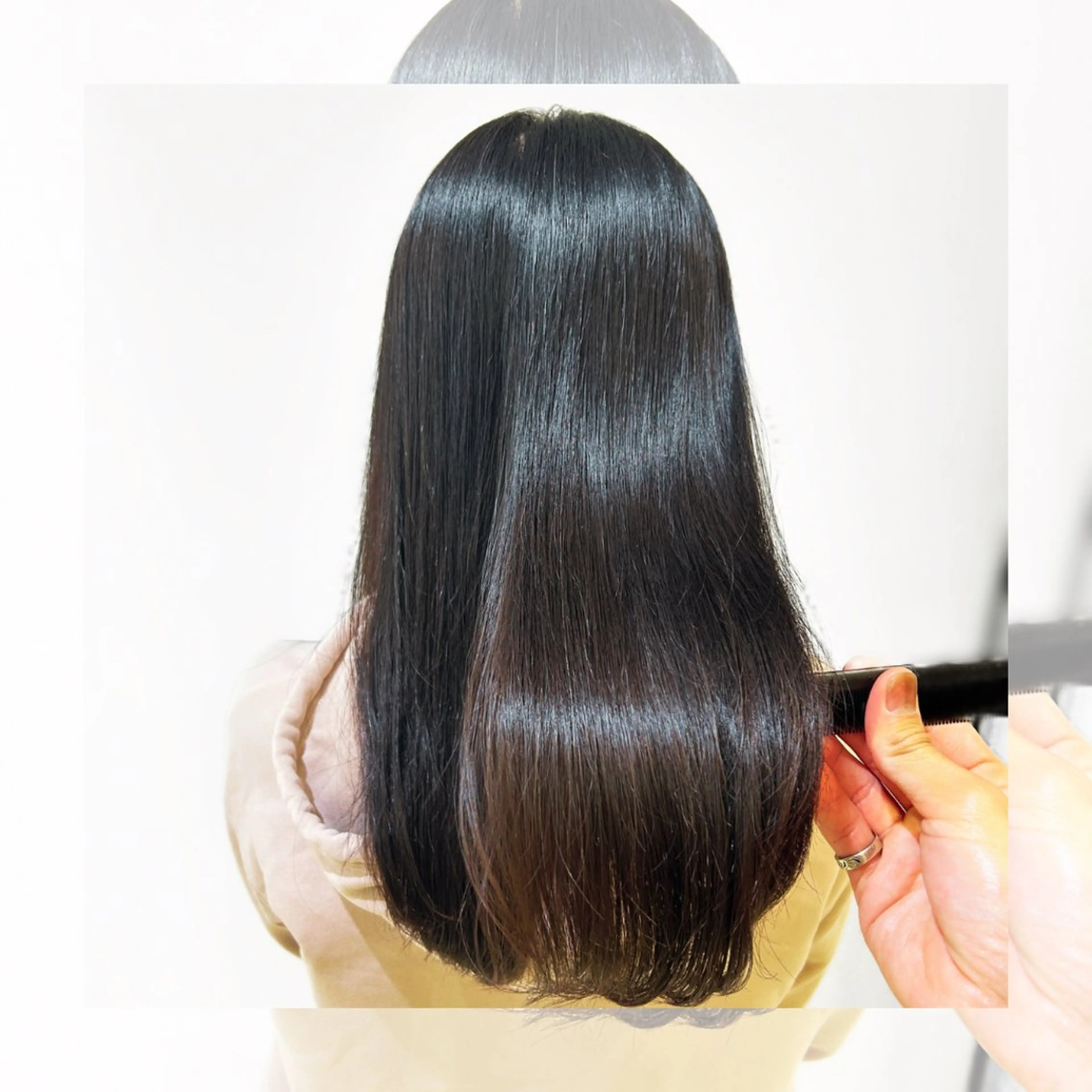 【コスパ◎】カット＋リタッチ縮毛矯正＋フラッシュメントTrの写真