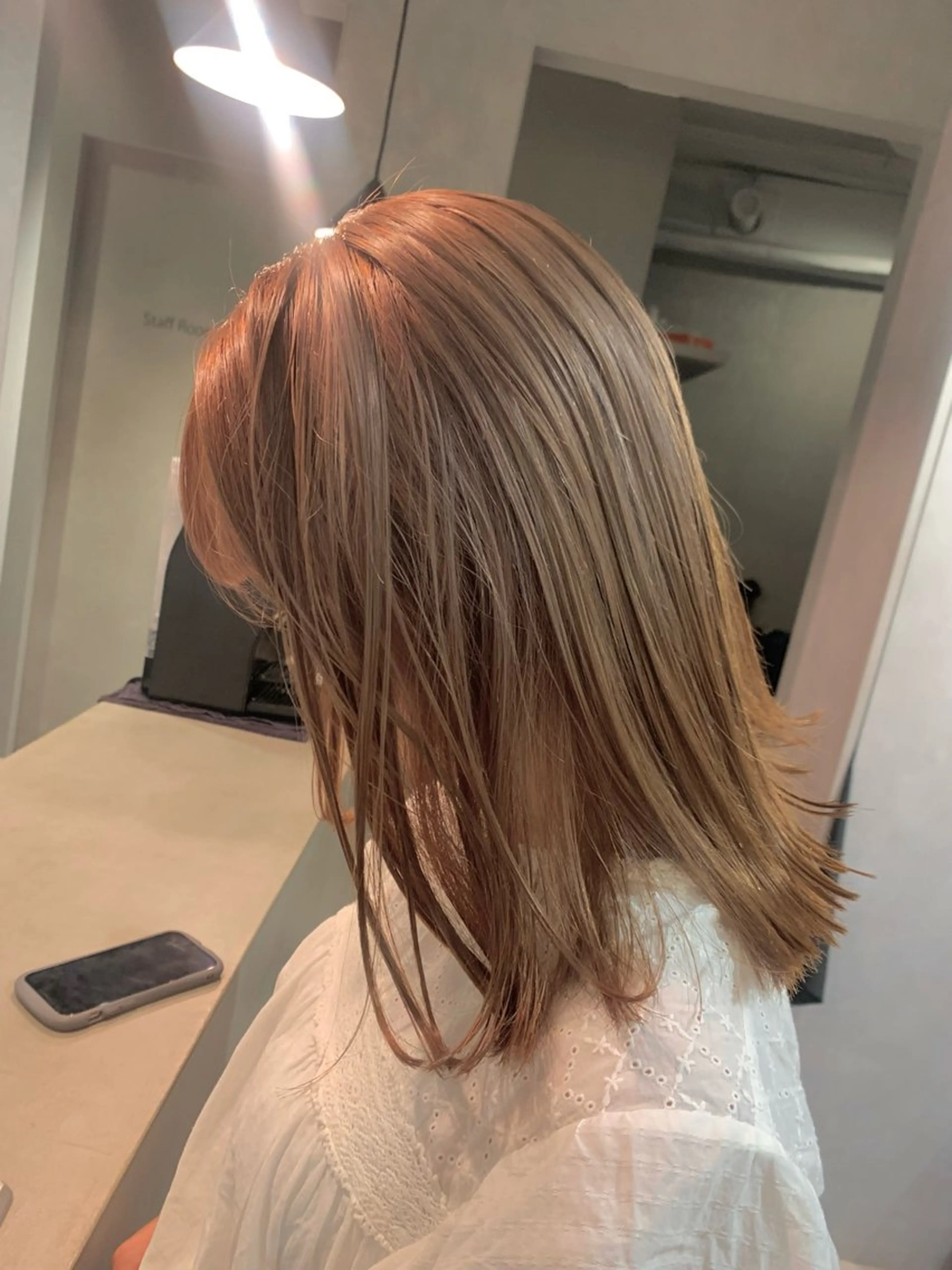 ミディアム カット ヘアカラー トリートメント 【髪質改善🌿】木本 志歩のヘアスタイル